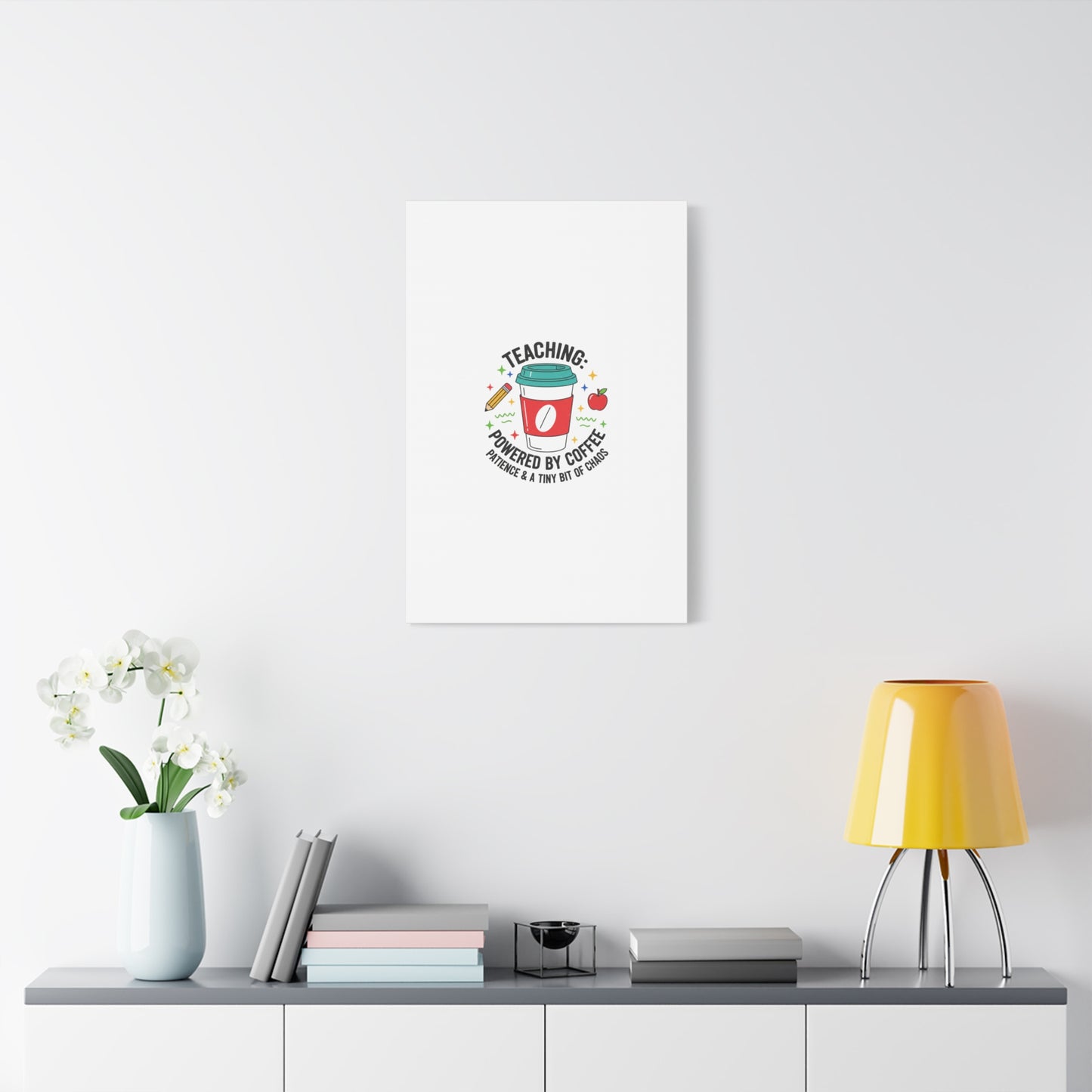 Teaching Powered by Coffee Canvas, Teacher Appreciation Gifts | Teacher Life, Classroom Humor