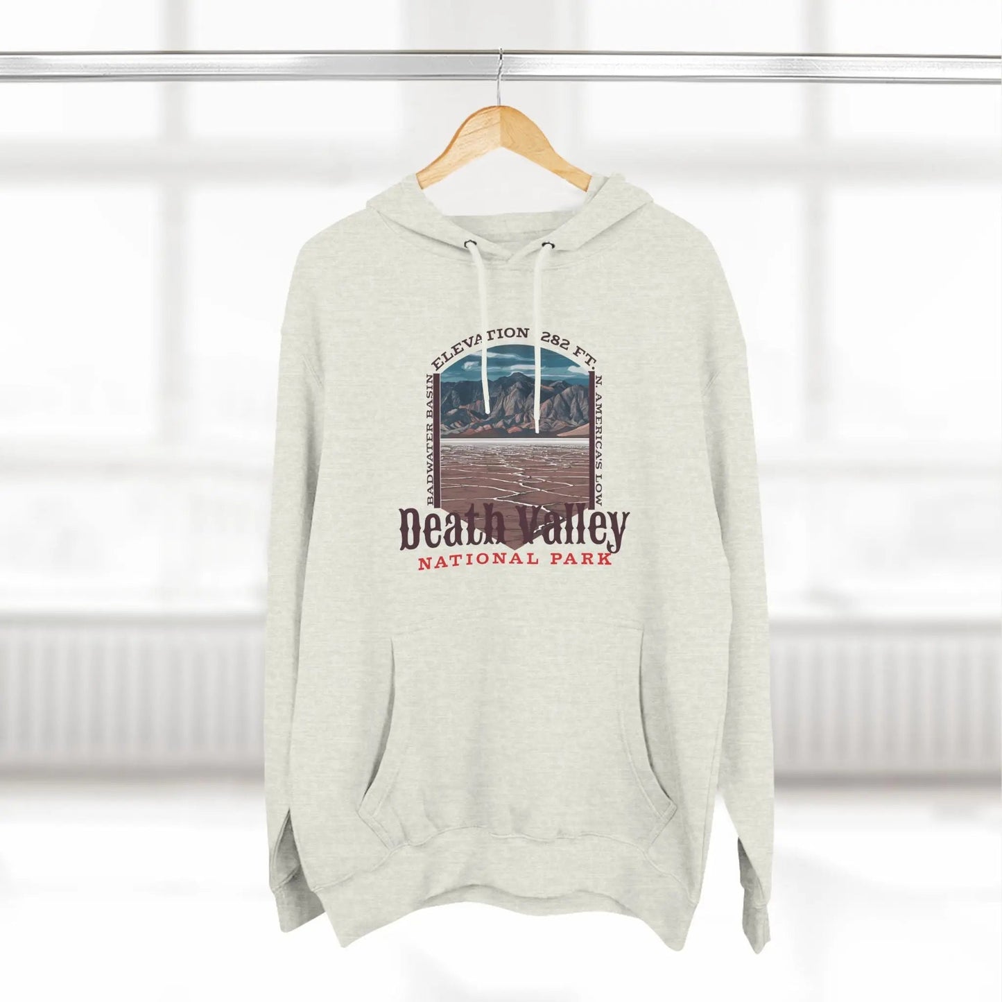 Death Valley National Park Fleece Hoodie Badwater Basin