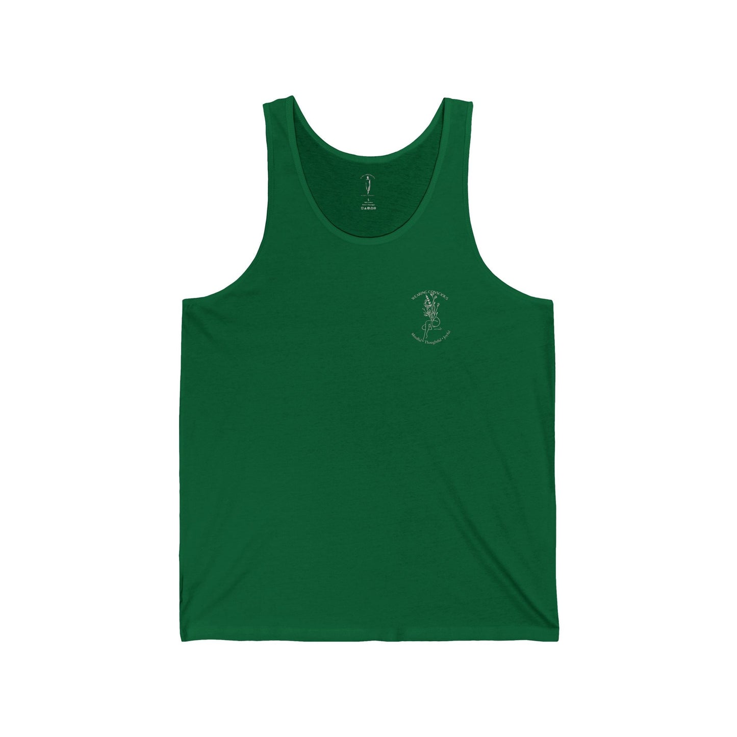 Two-Sided Mindful Thoughtful Joyful Athletic Tank - Unisex Fit