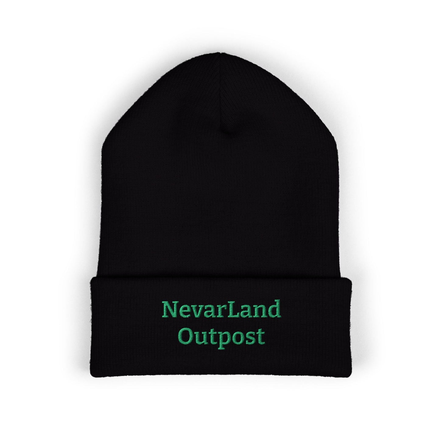 "NevarLand Outpost" - Embroidered Cuffed Knit beanie