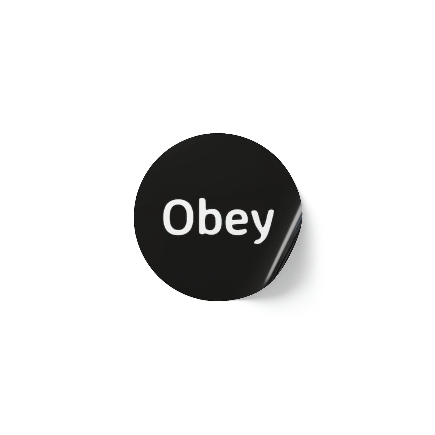 Round Sticker Label Rolls - Obey