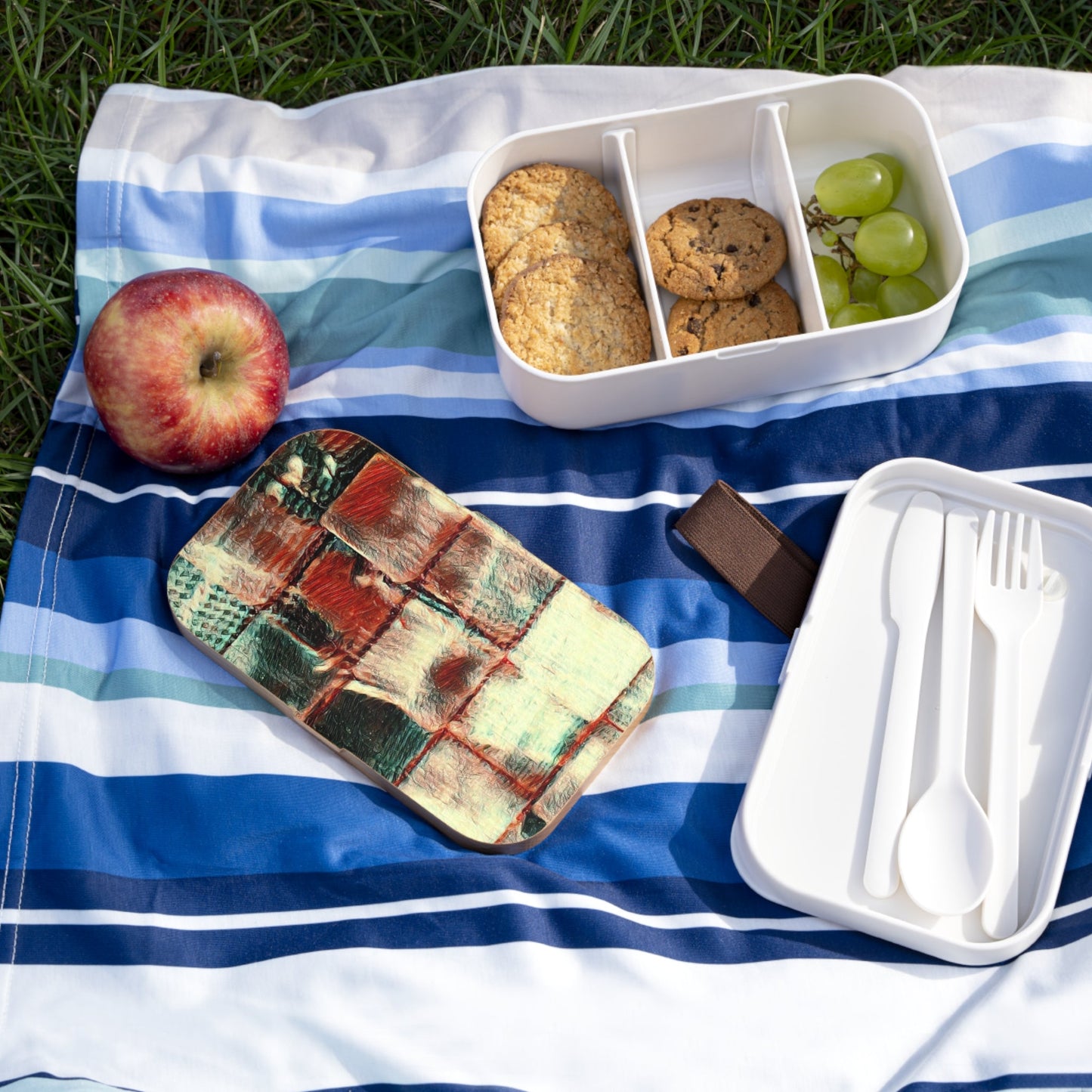Bento Lunch Box -"Square Dance"
