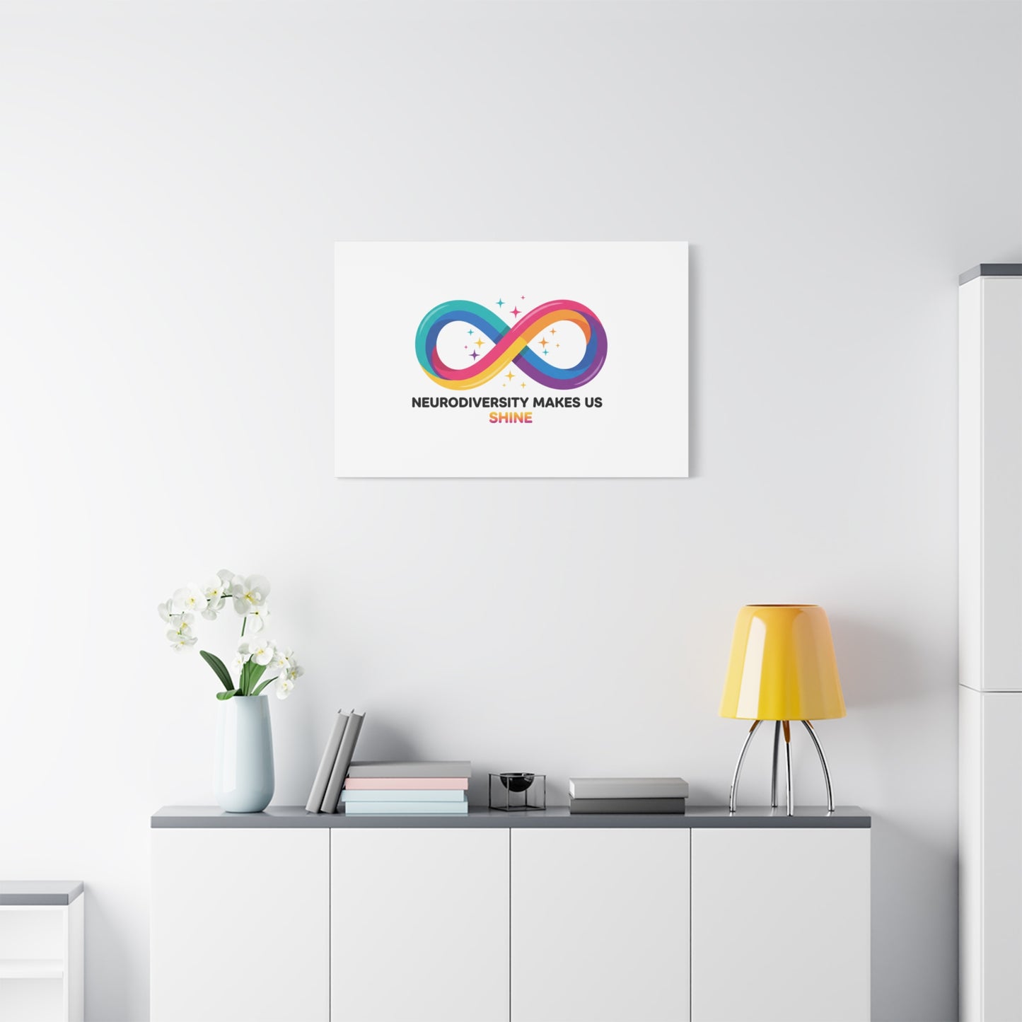Neurodiversity Makes Us Shine Canvas | Autism Acceptance, Autistic Pride