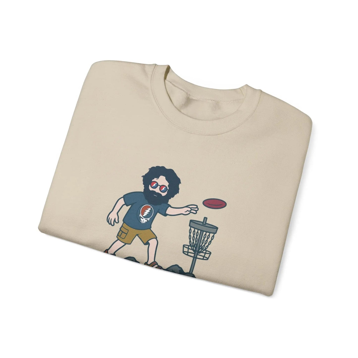 Disc Golfin' Jerry | Life is dead.® Crewneck | Grateful Dead