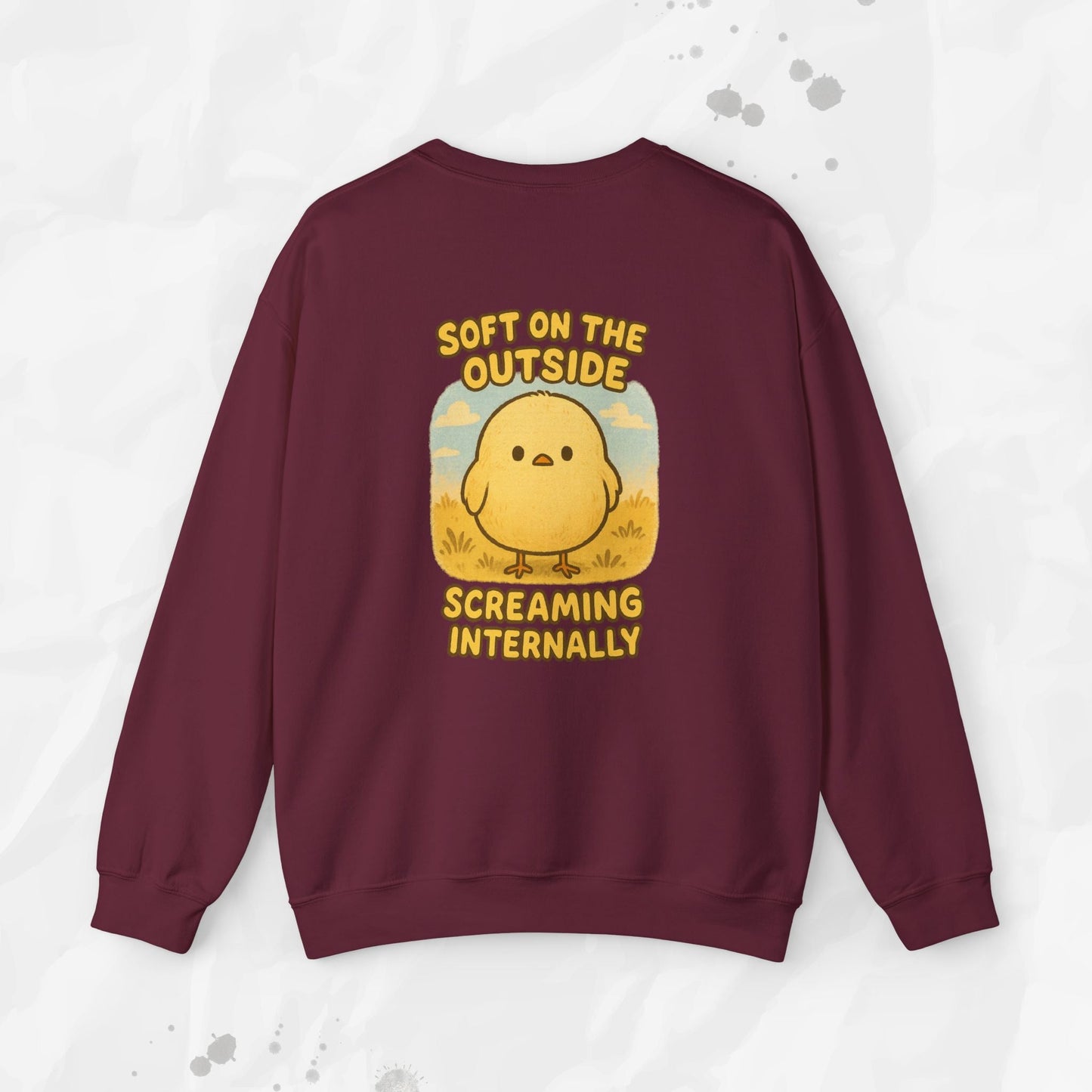 Soft on the Outside Screaming Internally - Crewneck Sweatshirt