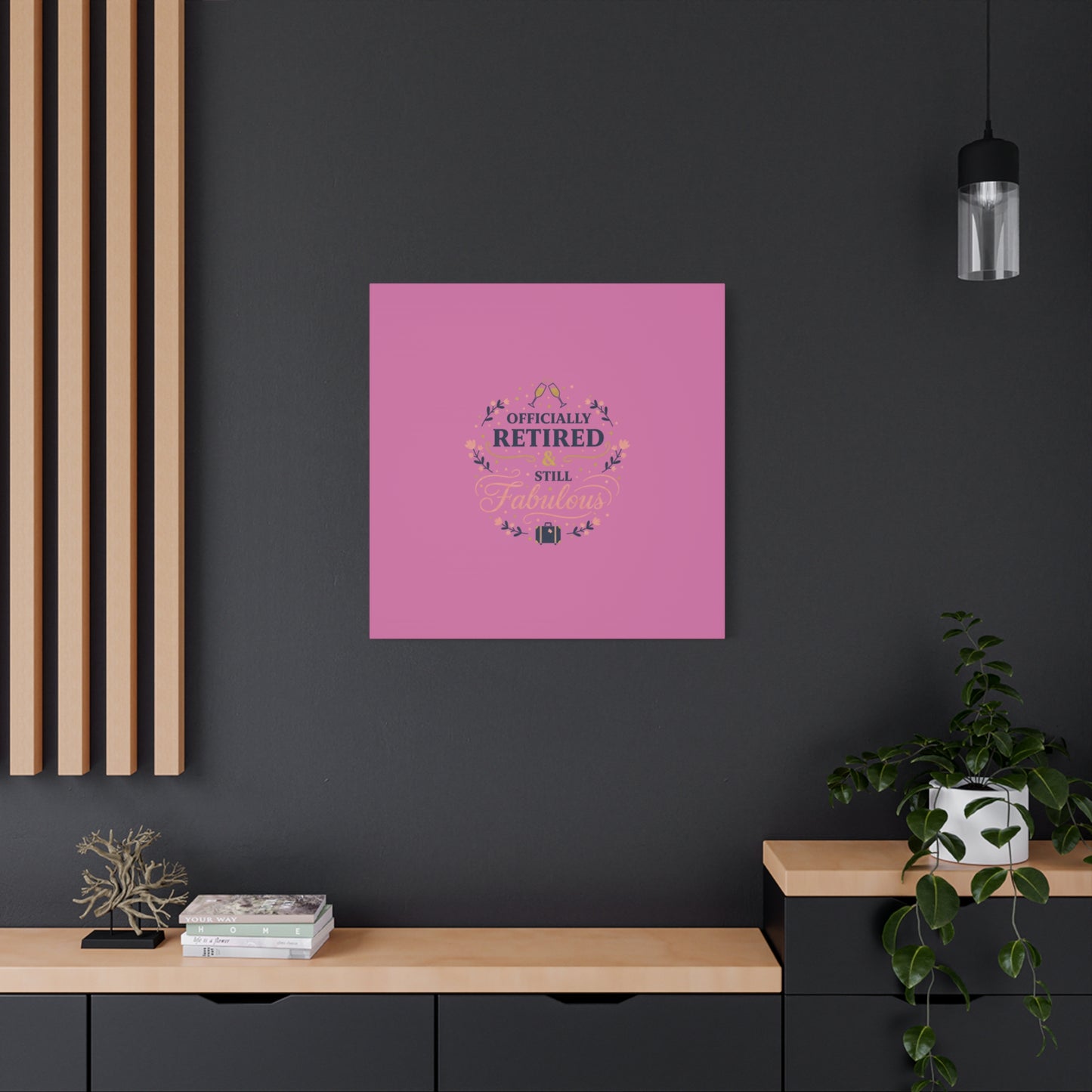 Officially Retired & Still Fabulous Canvas, retirement gifts for women | personalized retirement gifts