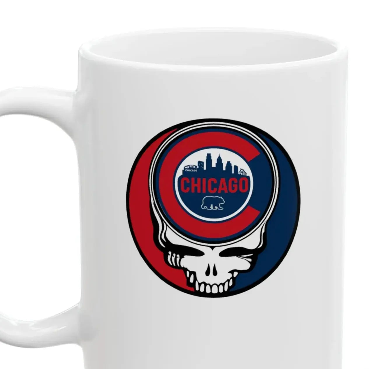 Chicago Cubs Original Stealie Grateful Dead Coffee Mug