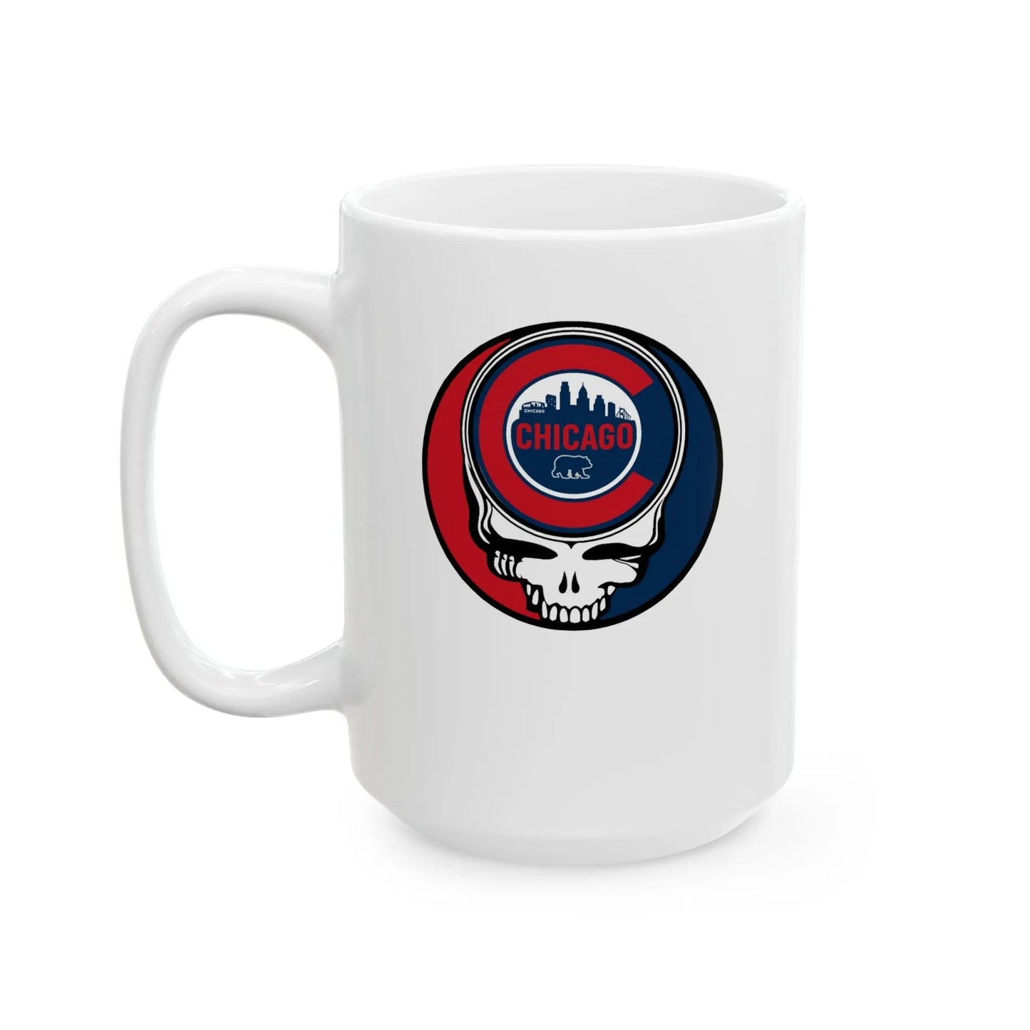 Chicago Cubs Original Stealie Grateful Dead Coffee Mug