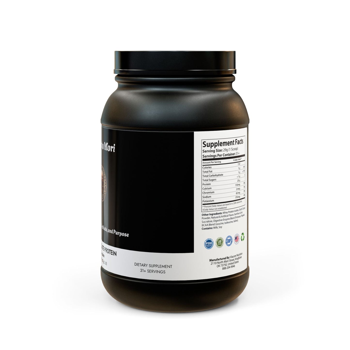 Whey Isolate Protein Supplement (907g, 2lb) - "Memento Mori"