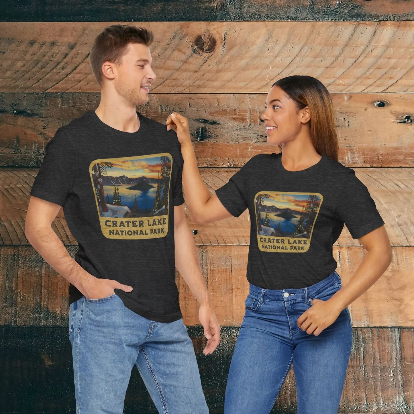 Crater Lake National Park T-Shirt Wood Sign
