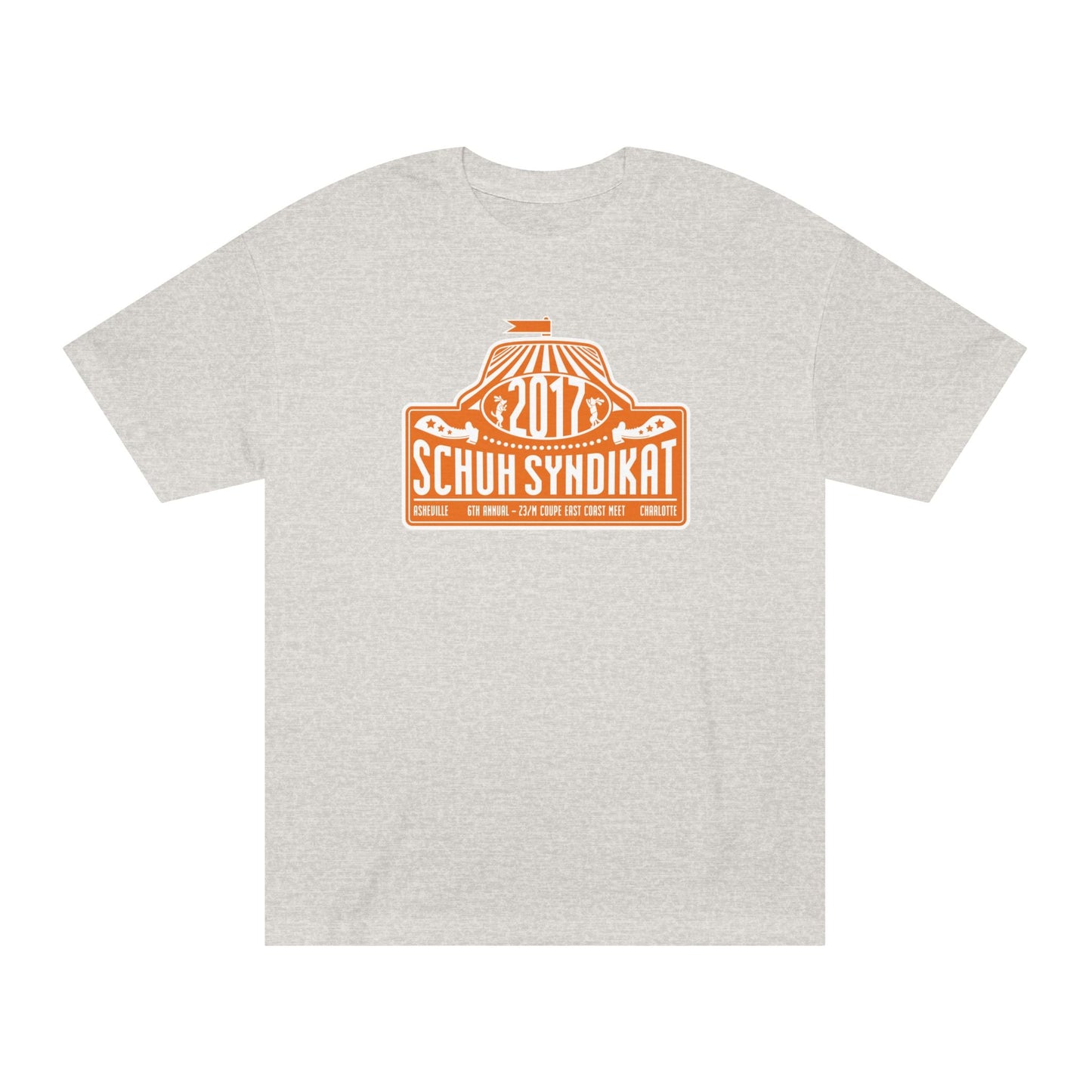 Schuh Syndikat "Rally Plate" Tee - Unisex American Apparel Classic T-Shirt