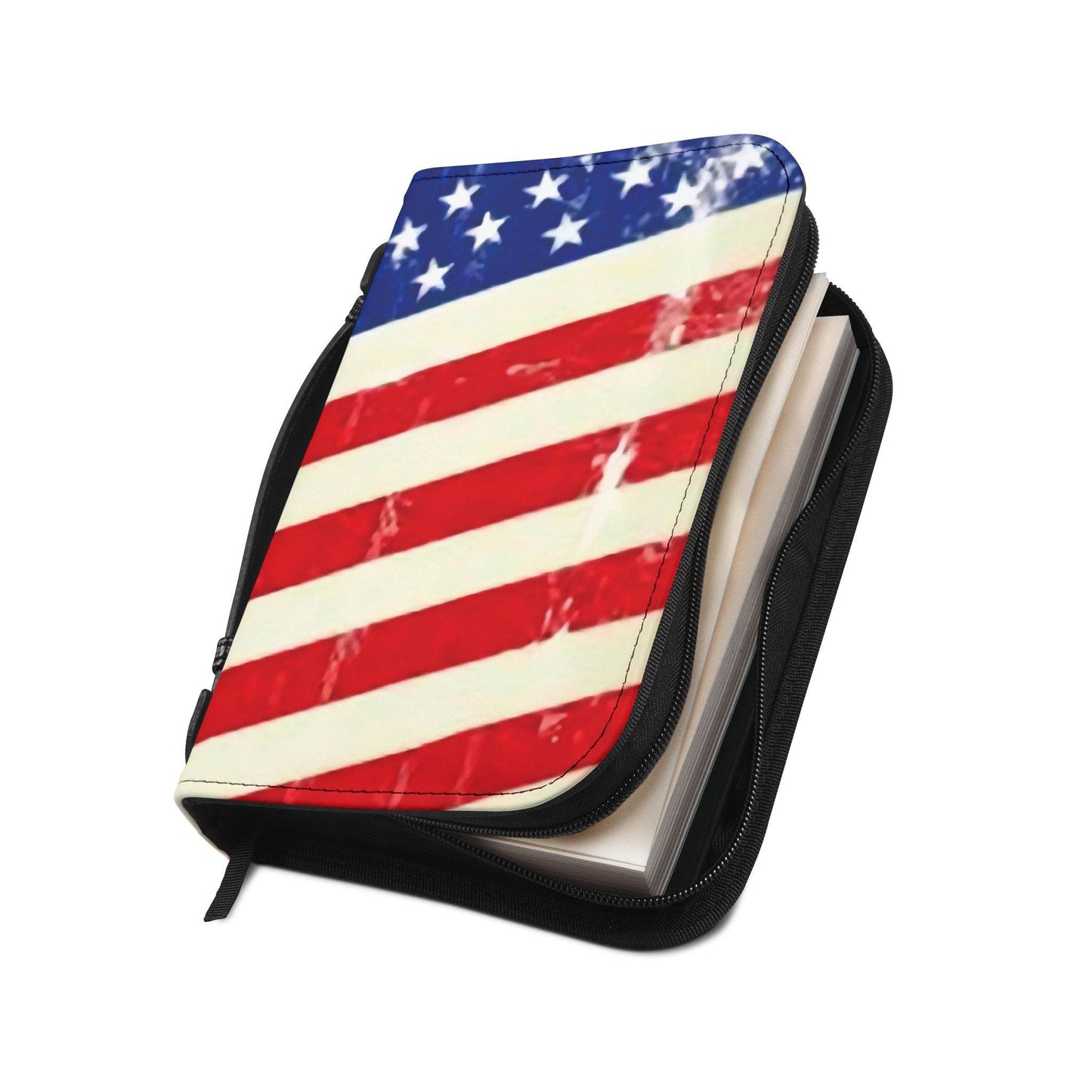 Patriotic Bible Cover - American Flag Design