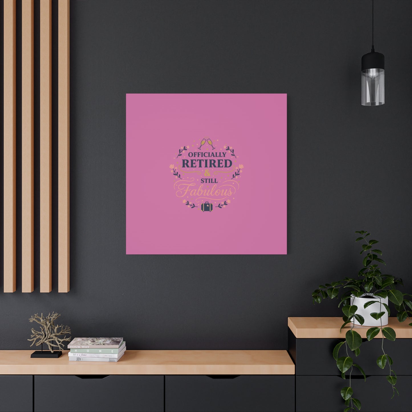 Officially Retired & Still Fabulous Canvas, retirement gifts for women | personalized retirement gifts