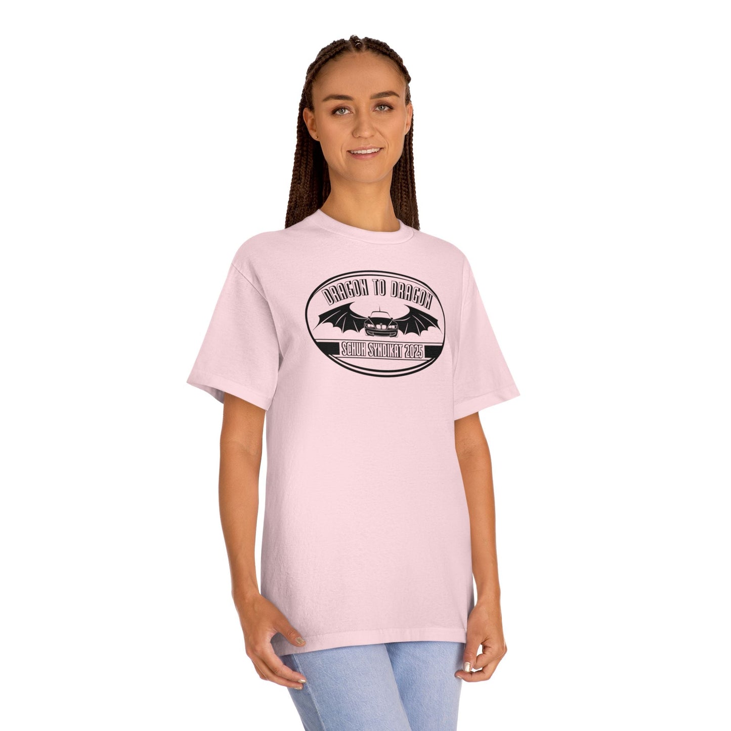 Schuh Syndikat Dragon to Dragon 2025 Light Color Tee - Unisex American Apparel Classic T-Shirt