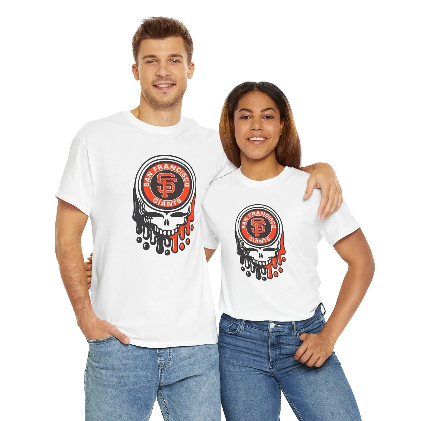 San Francisco Giants Logo Dripping Stealie × Grateful Dead Tee