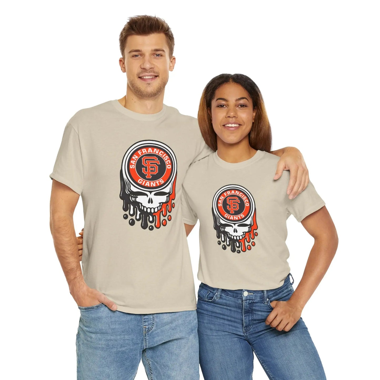 San Francisco Giants Logo Dripping Stealie × Grateful Dead Tee