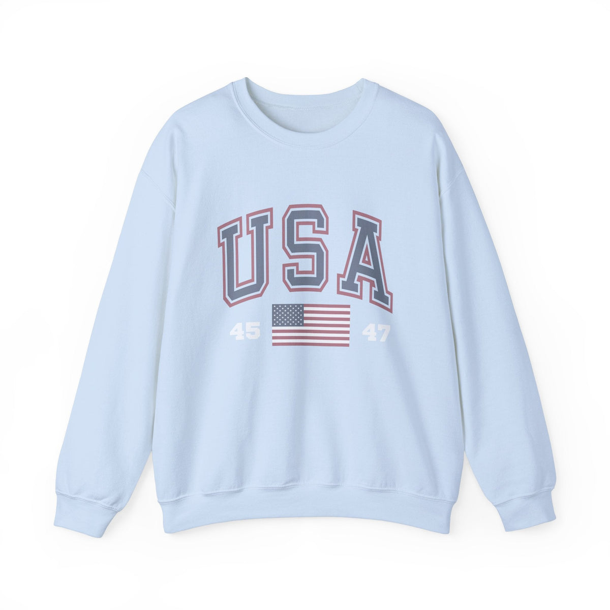 Unisex Vintage USA Crewneck Sweatshirt - Casual, Comfy American Style