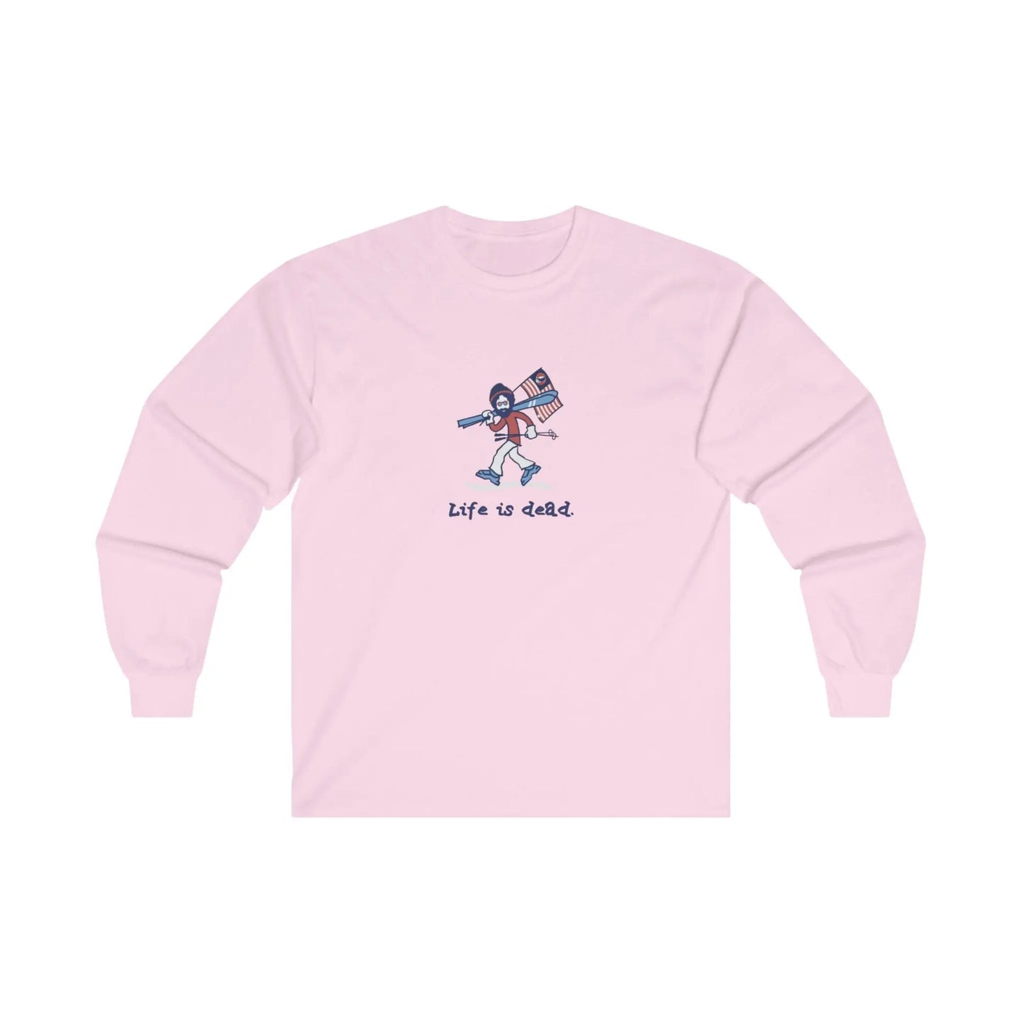 Life is dead.® Skier Jerry Grateful Dead Long Sleeve Shirt