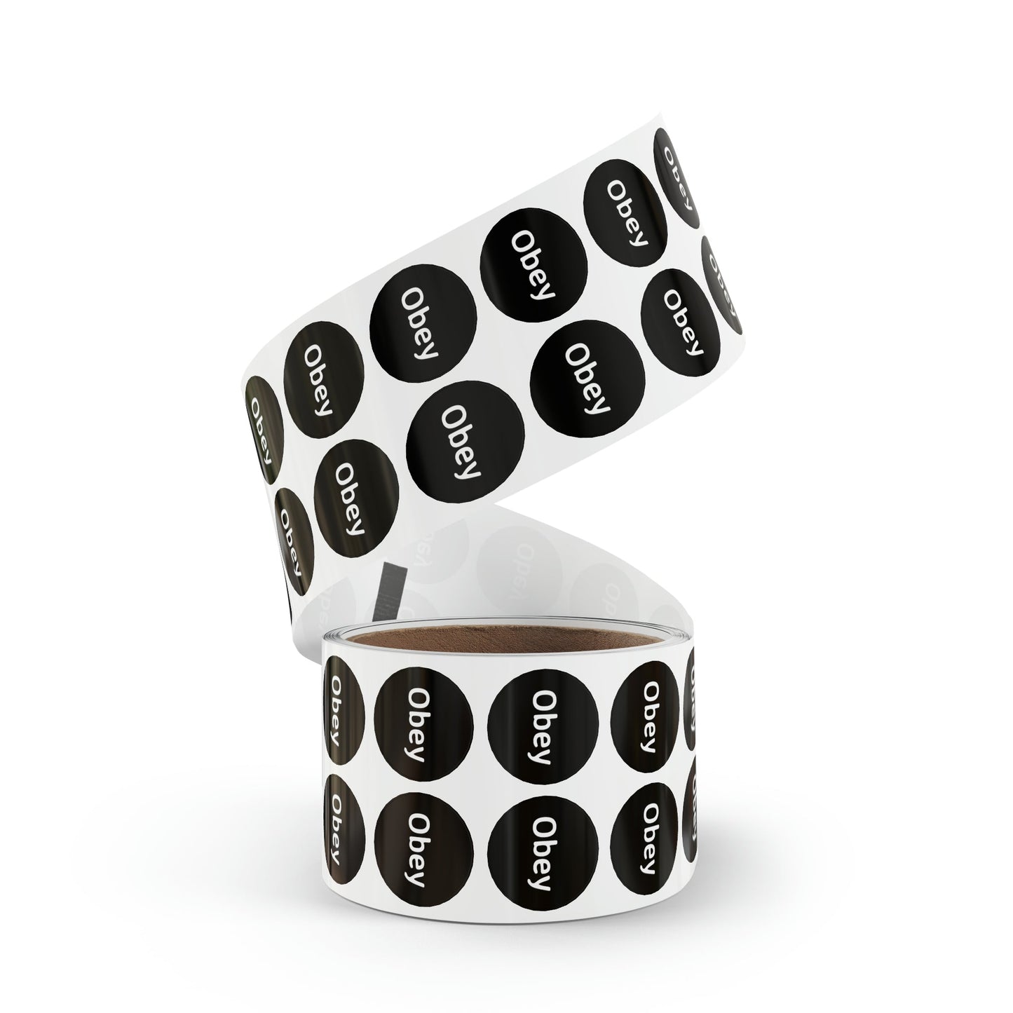 Round Sticker Label Rolls - Obey