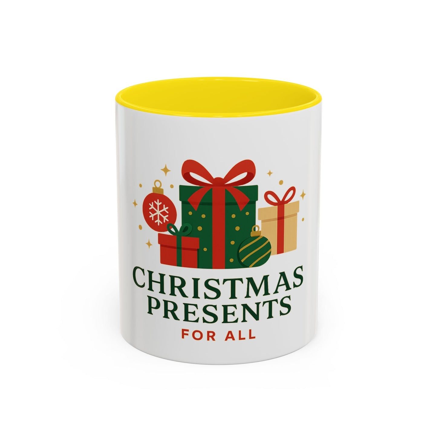 Christmas Presents Coffee Mug — Holiday Gift Mug (Accent 11/oz)