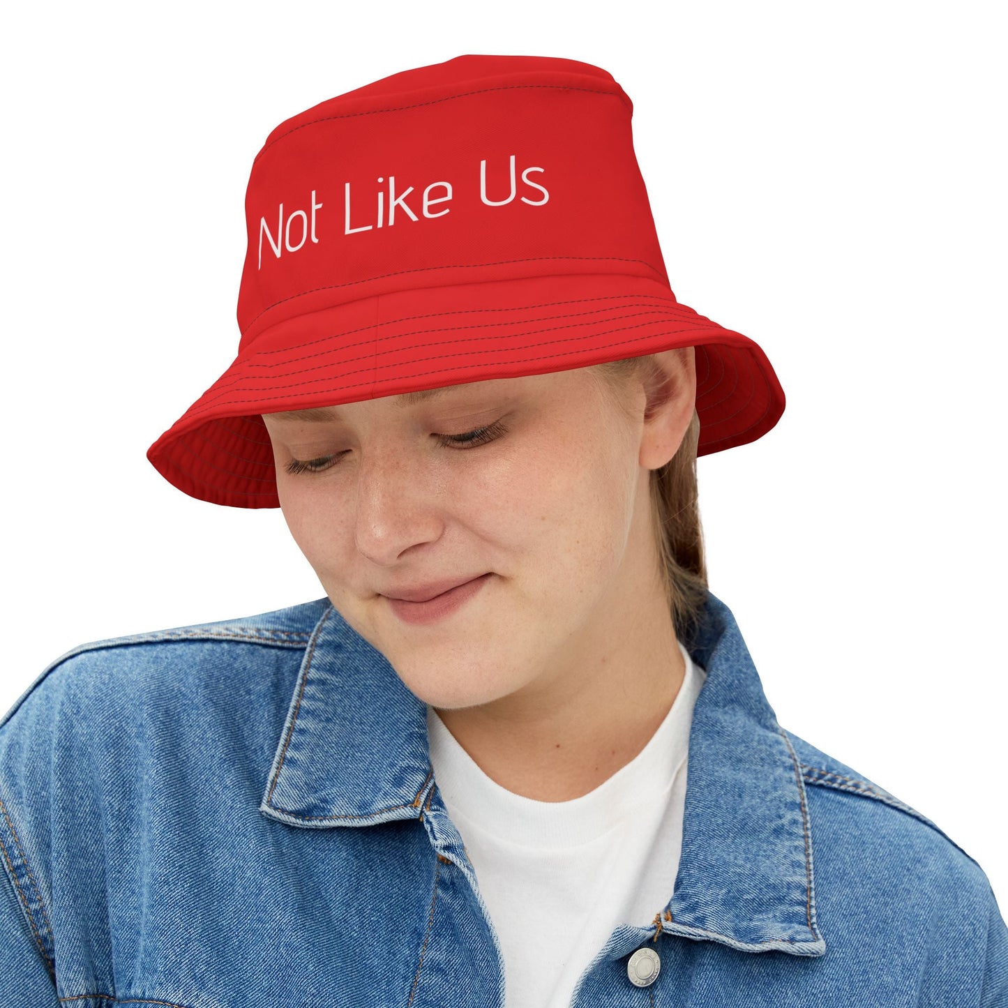 "They Not Like Us" - Bucket Hat (Red)