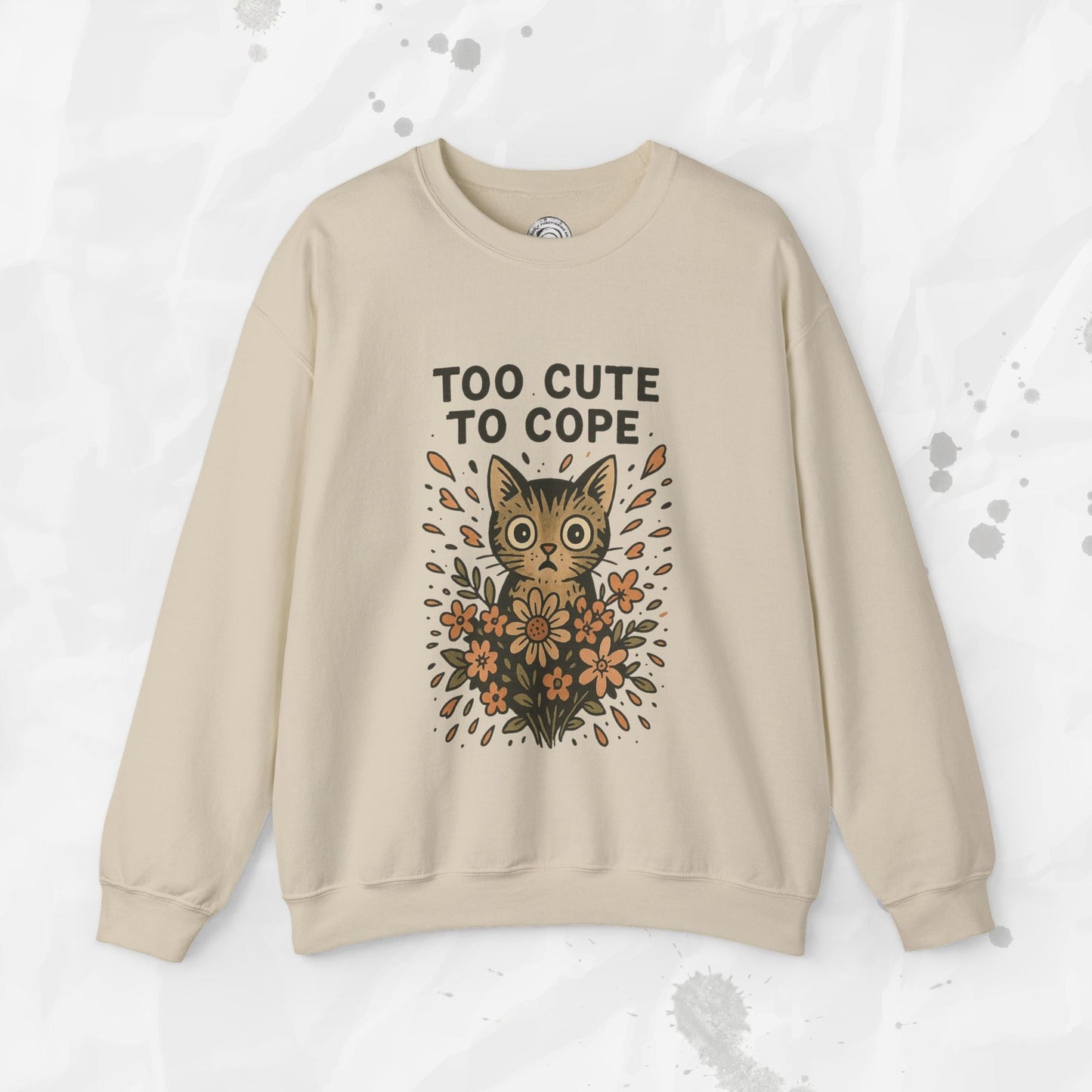 Too Cute to Cope - Crewneck Sweatshirt