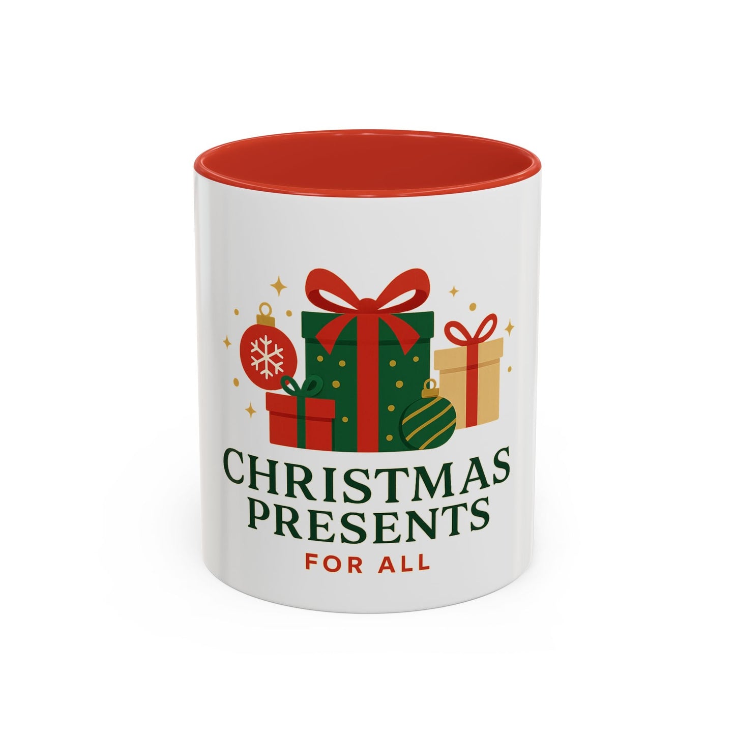 Christmas Presents Coffee Mug — Holiday Gift Mug (Accent 11/oz)