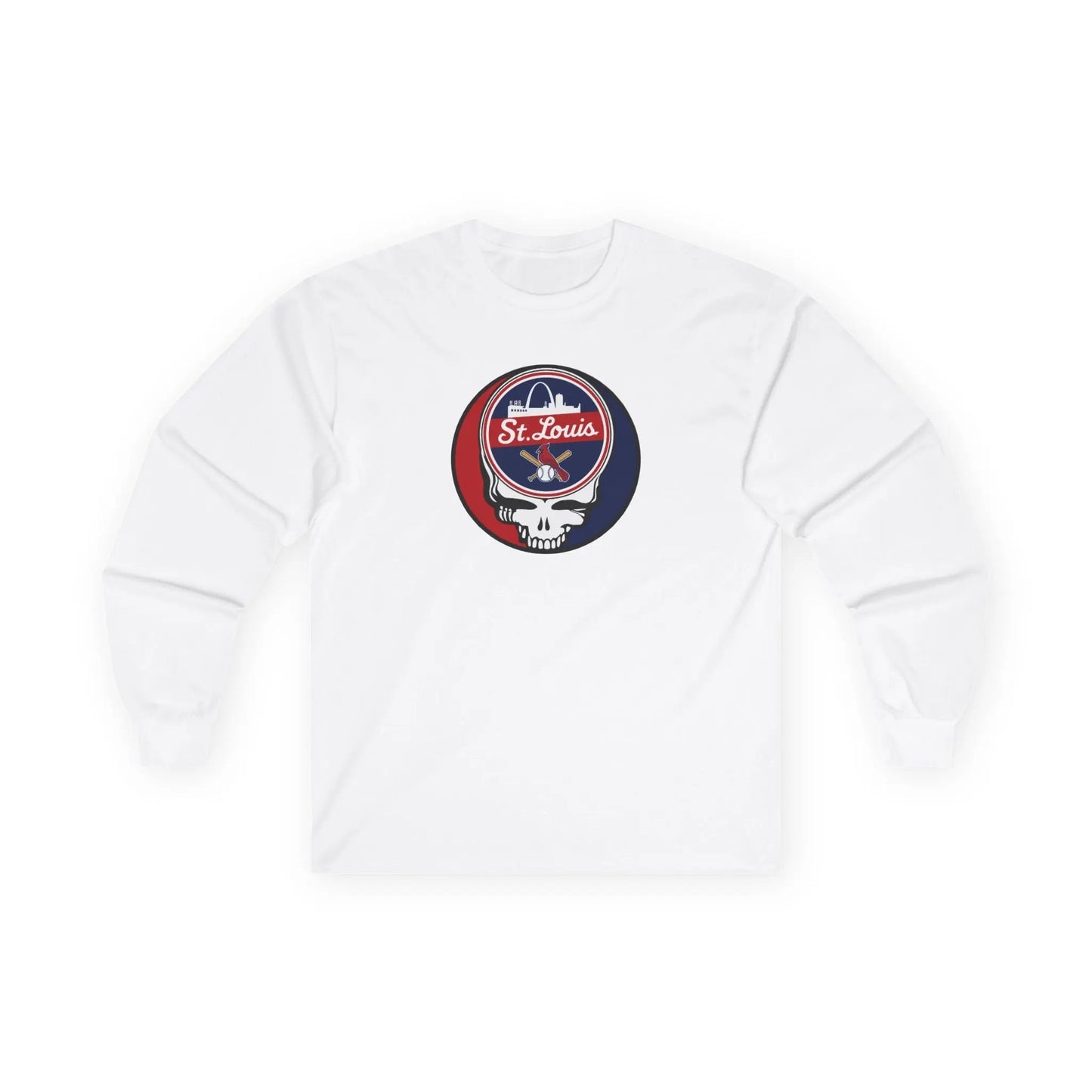 St. Louis Cardinals Original Stealie Grateful Dead Long Sleeve Shirt