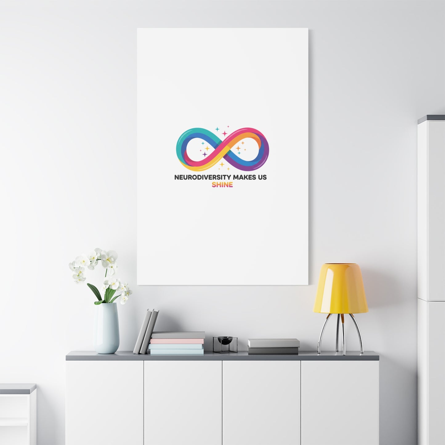 Neurodiversity Makes Us Shine Canvas | Autism Acceptance, Autistic Pride