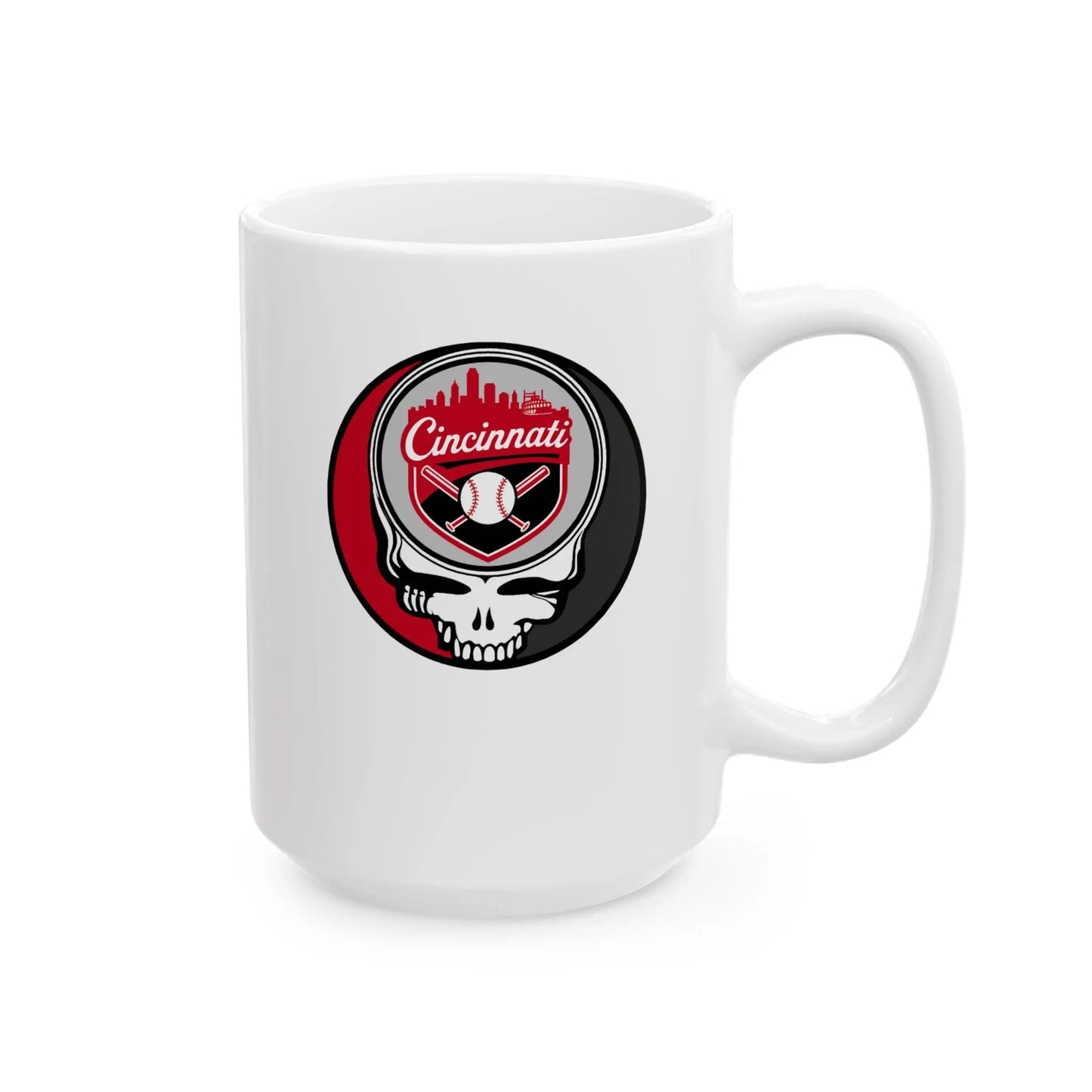 Cincinnati Reds Original Stealie Grateful Dead Mug