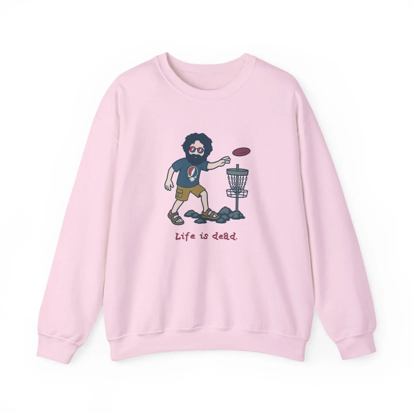 Disc Golfin' Jerry | Life is dead.® Crewneck | Grateful Dead
