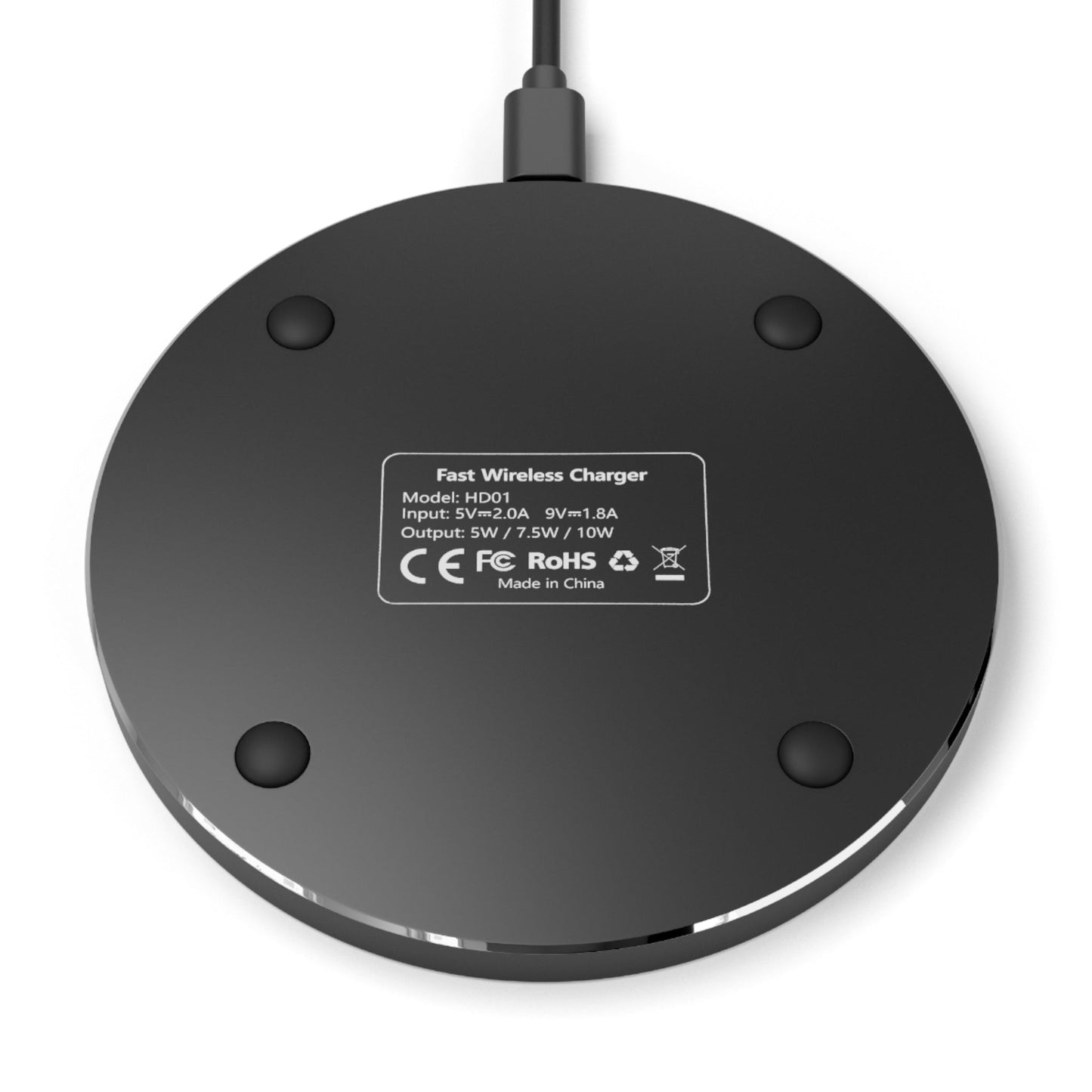 "Memento Mori" Wireless Charger - "Live with Intention, Gratitude, and Purpose"
