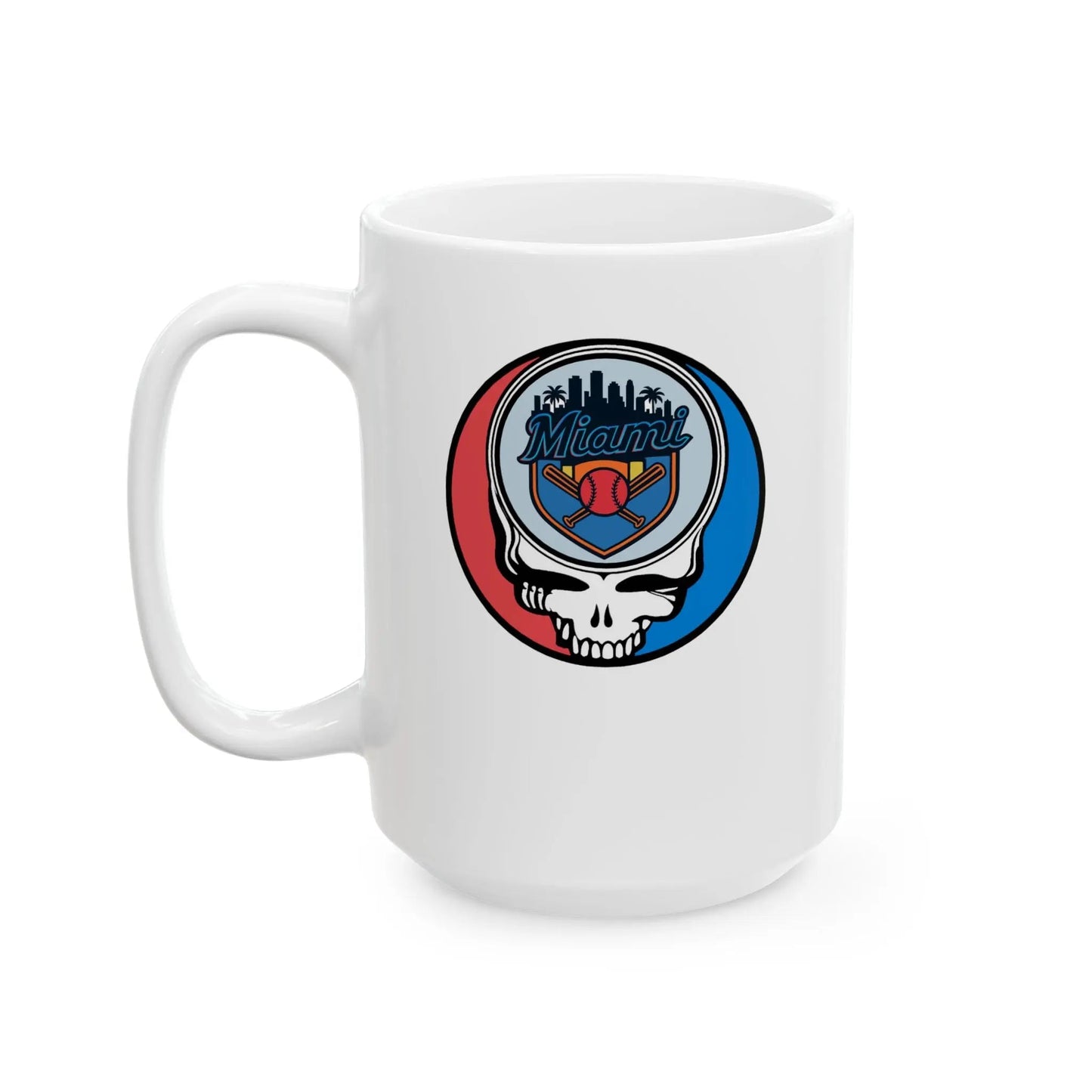 Miami Marlins Original Stealie Grateful Dead Coffee Mug