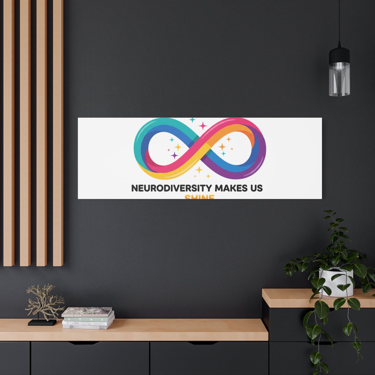 Neurodiversity Makes Us Shine Canvas | Autism Acceptance, Autistic Pride