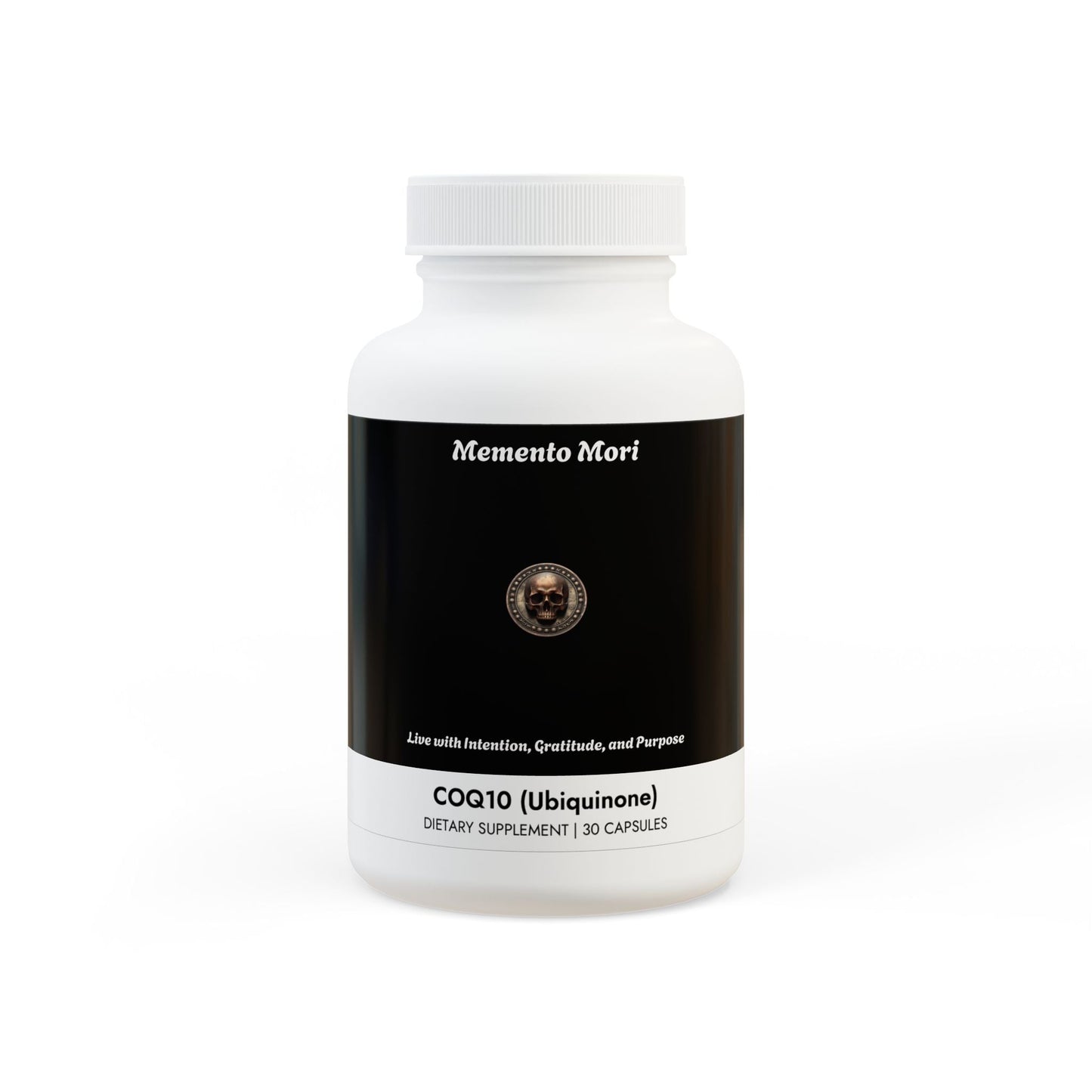 CoQ10 (Ubiquinone) Supplement (30 Capsules) - "Memento Mori"
