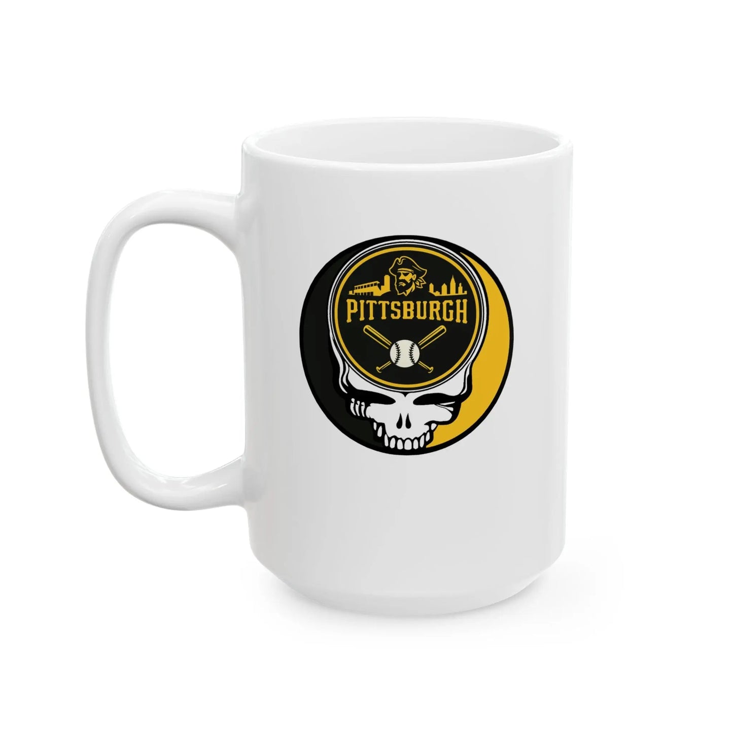 Pittsburgh Pirates Original Stealie Grateful Dead Ceramic Mug