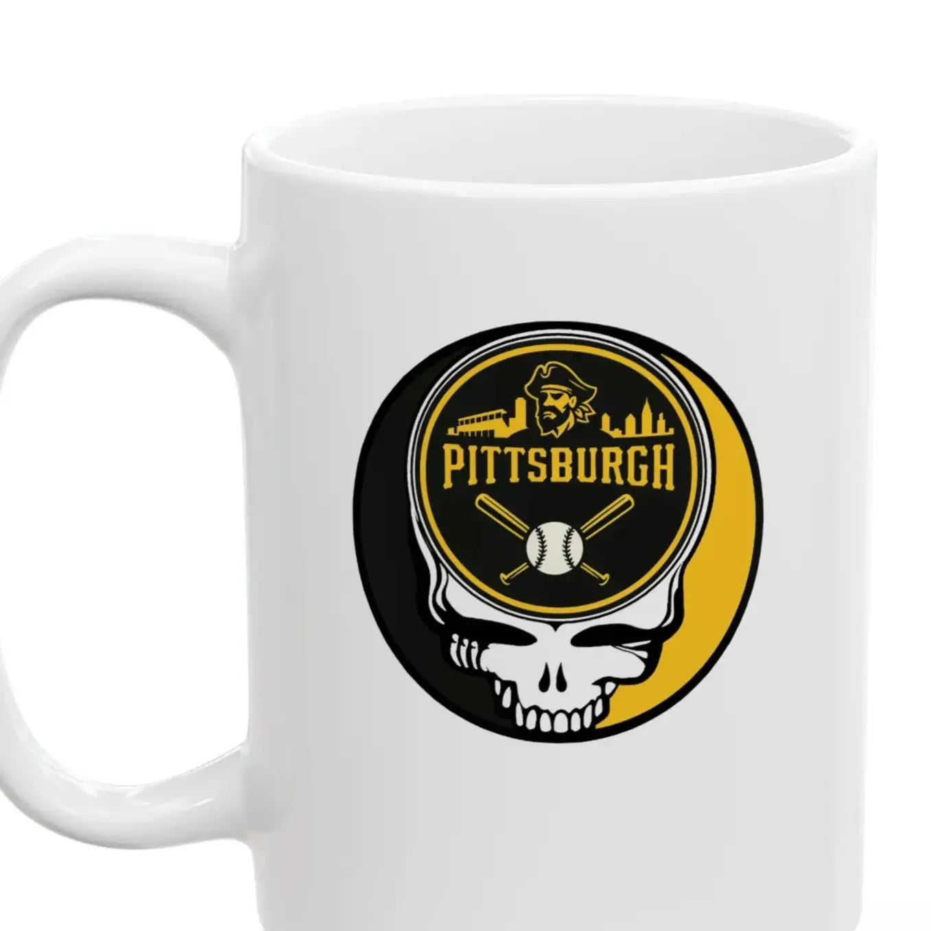 Pittsburgh Pirates Original Stealie Grateful Dead Ceramic Mug