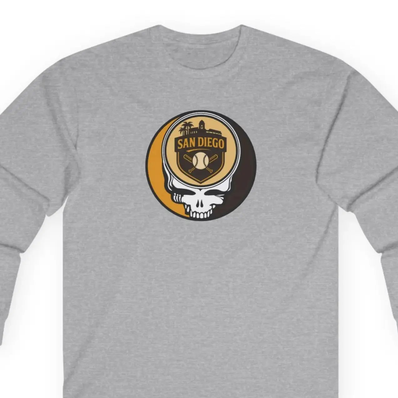 San Diego Padres Original Stealie Grateful Dead Long Sleeve Shirt