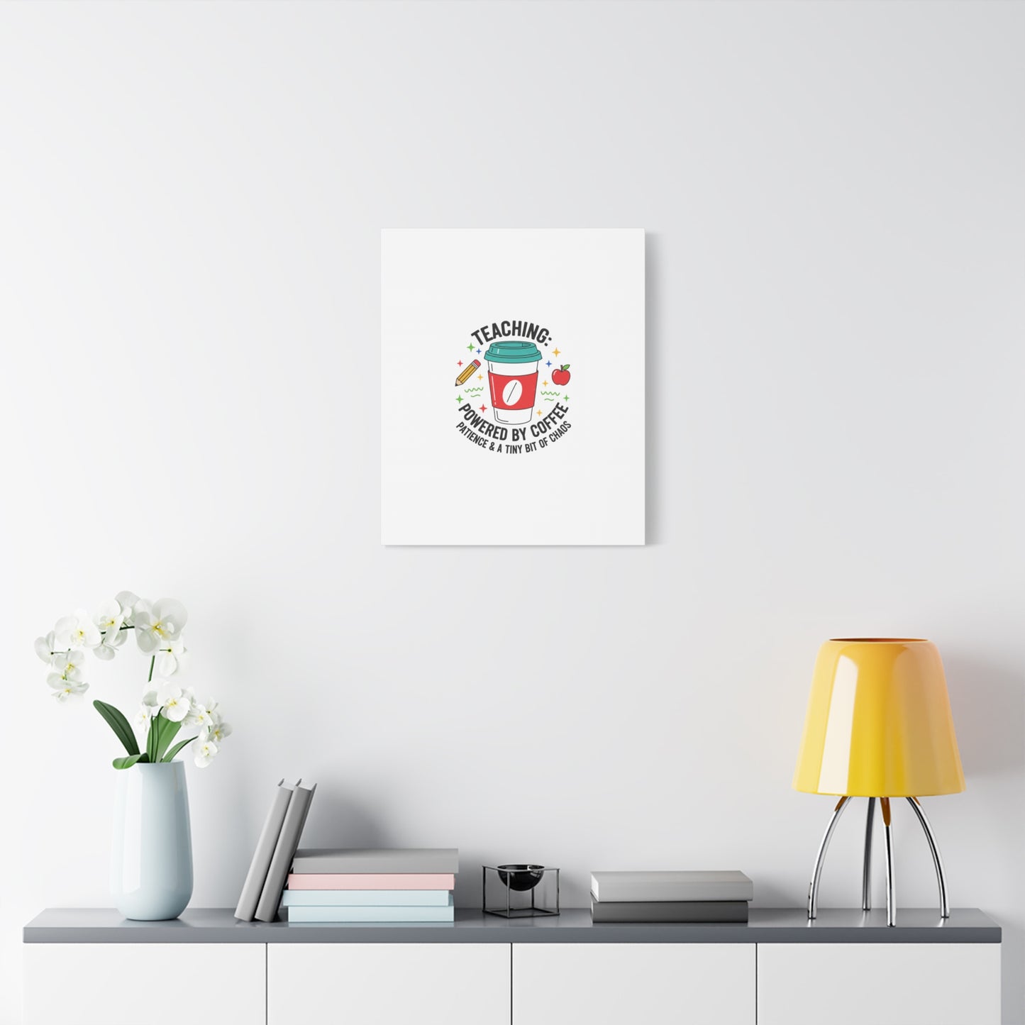 Teaching Powered by Coffee Canvas, Teacher Appreciation Gifts | Teacher Life, Classroom Humor