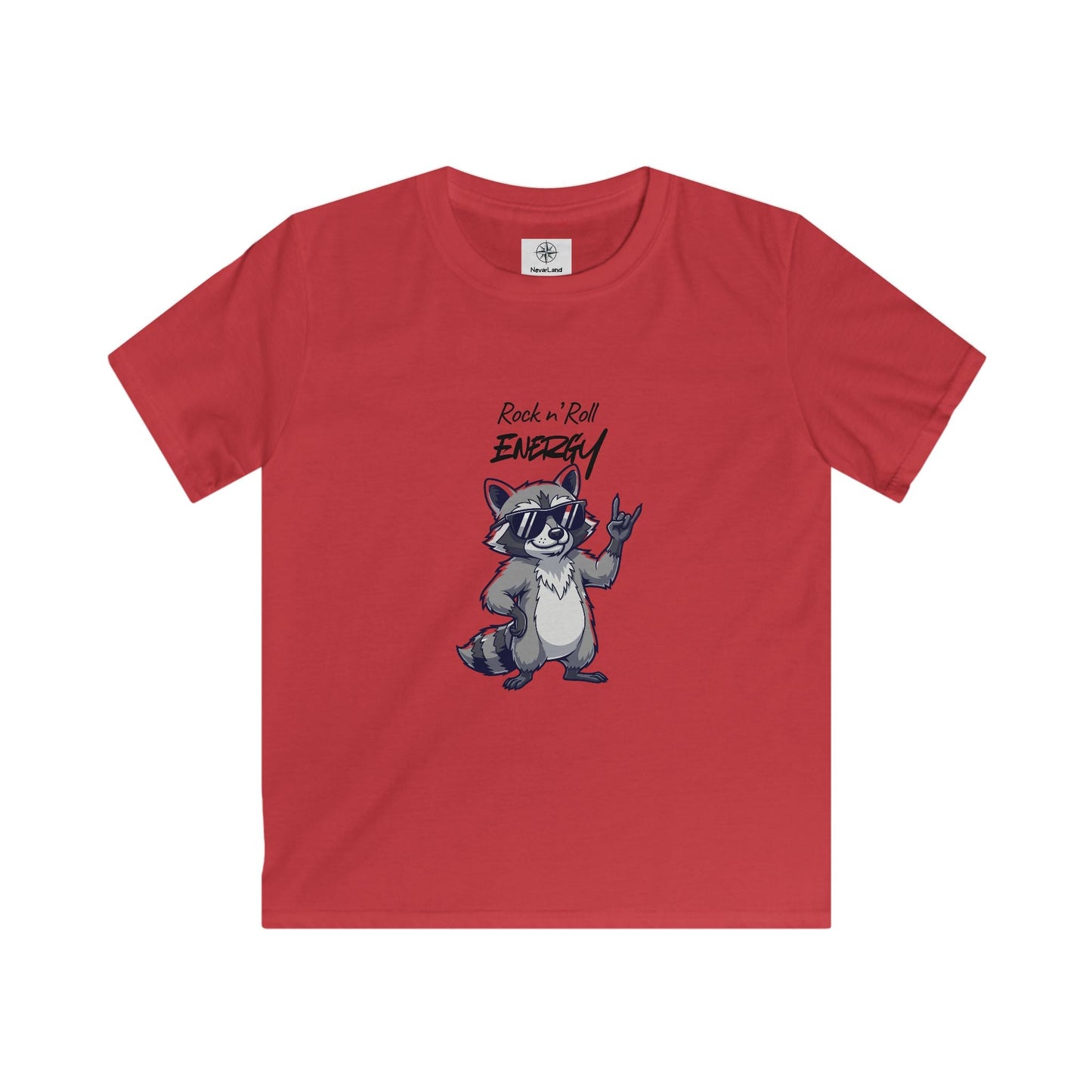 Kids Raccoon "Rock 'n' Roll Energy" Youth Tee - Limited Explorer Drop
