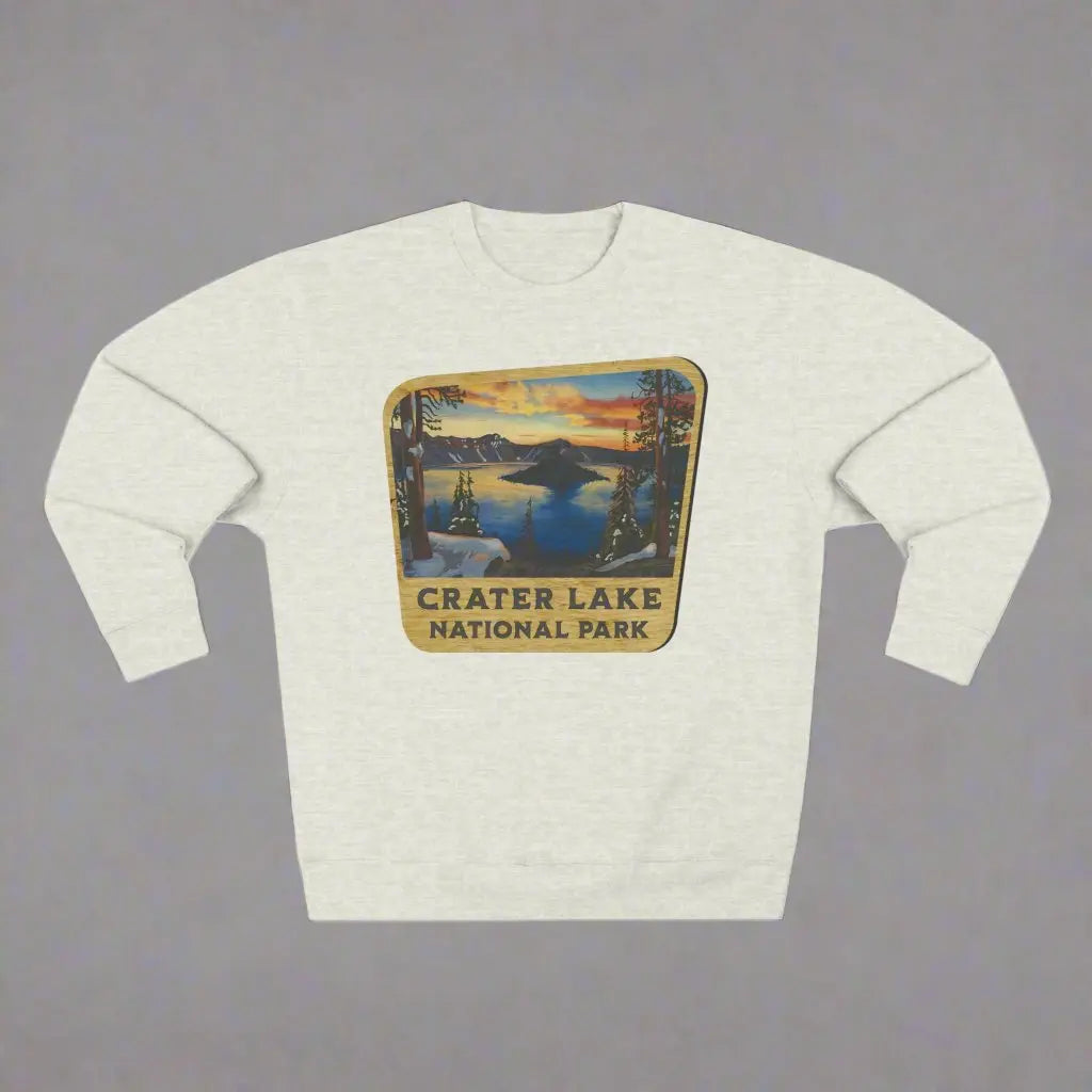 Crater Lake National Park Crewneck Sweatshirt Wood Sign