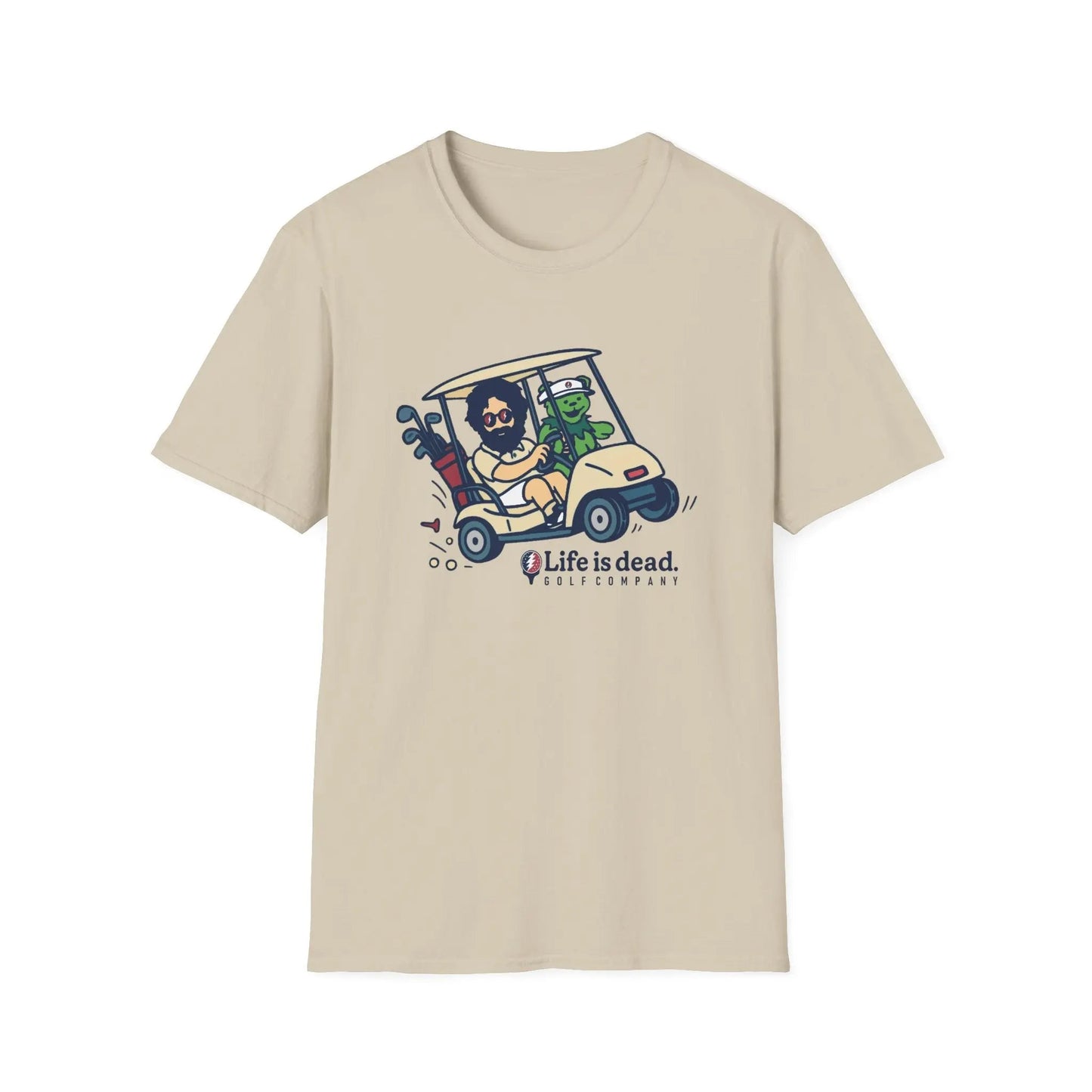 Joy Ridin' Jerry and The Bear - Life is dead.® Golf Company T-Shirt