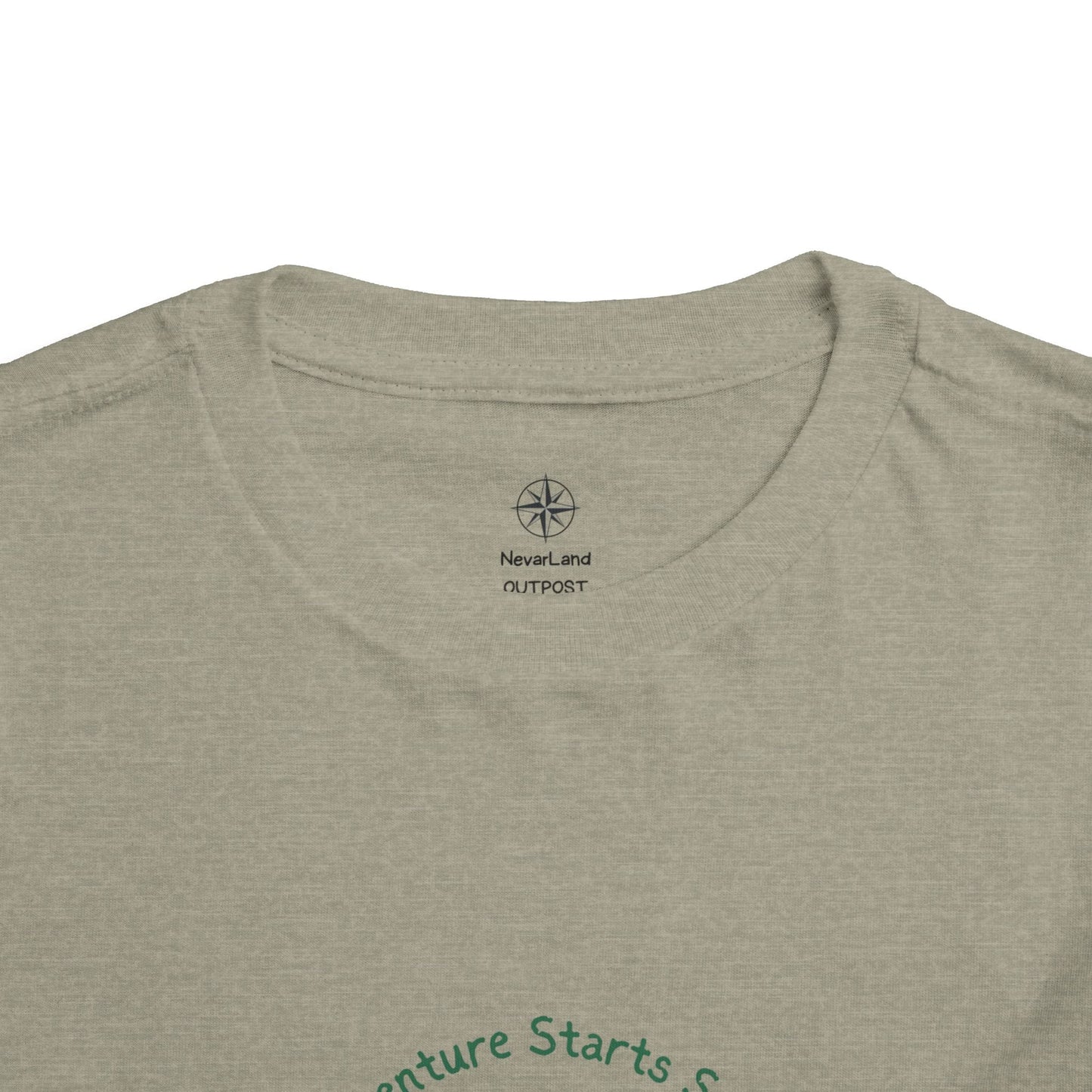 "Adventure Starts Small" Woodland Camper Graphic - Toddler Tee
