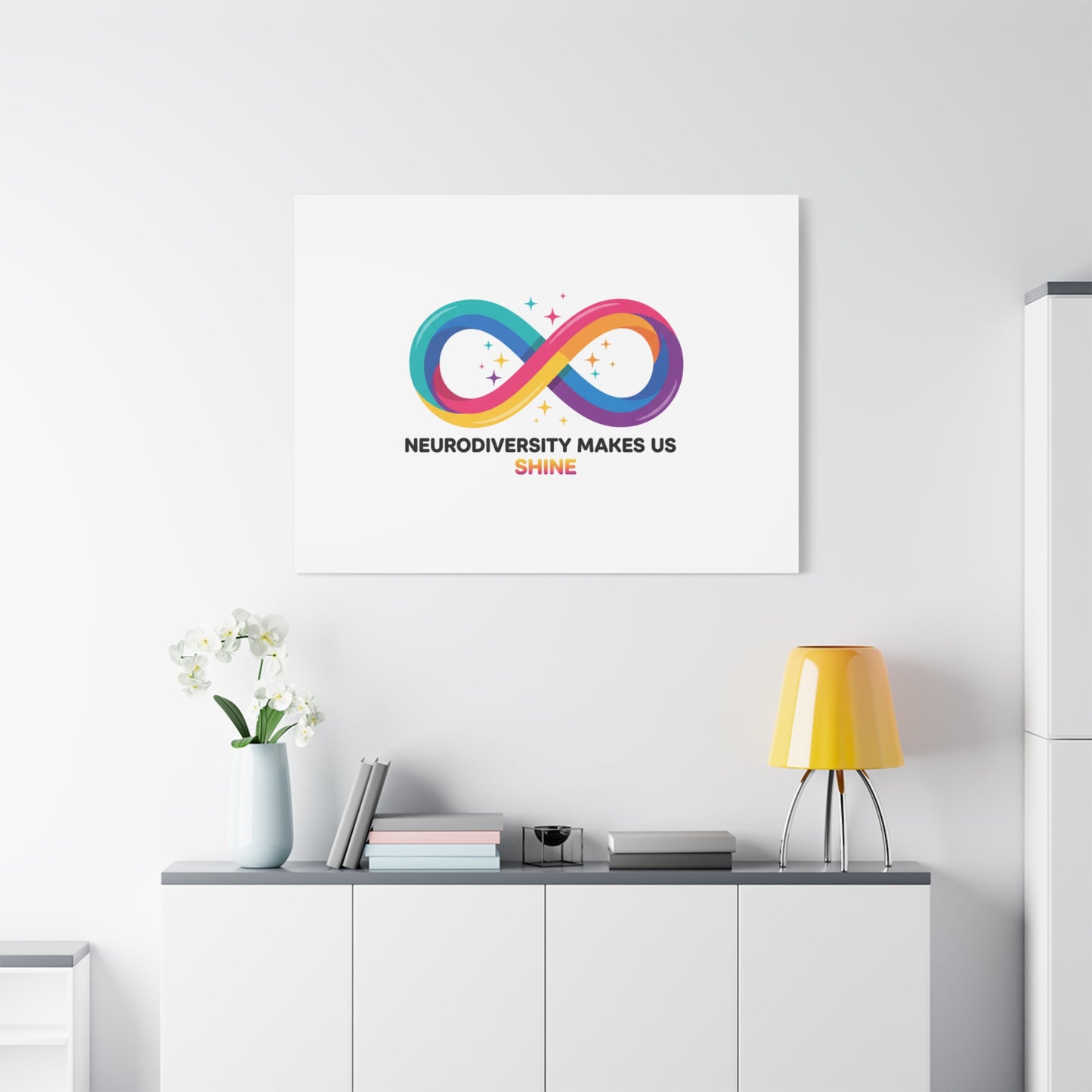 Neurodiversity Makes Us Shine Canvas | Autism Acceptance, Autistic Pride