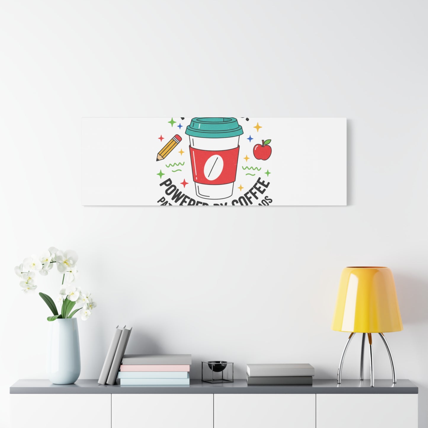 Teaching Powered by Coffee Canvas, Teacher Appreciation Gifts | Teacher Life, Classroom Humor