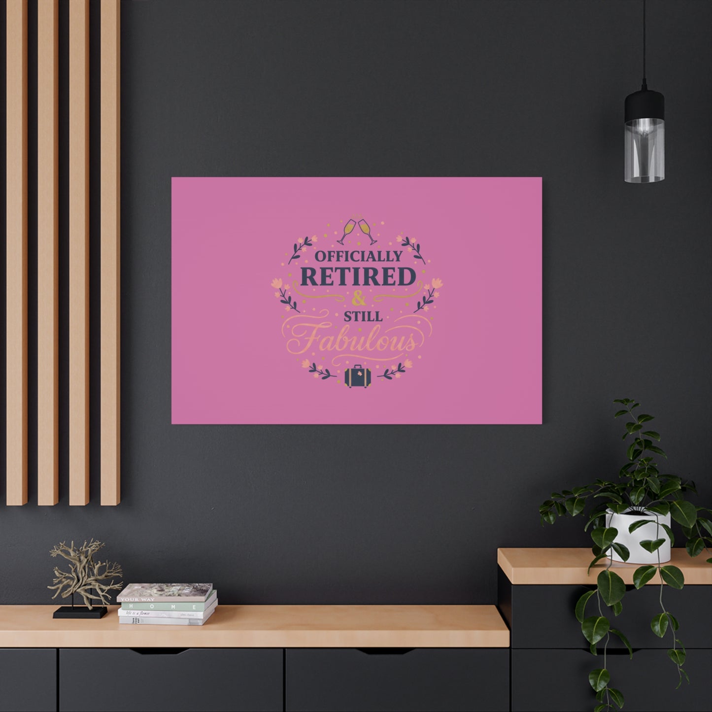Officially Retired & Still Fabulous Canvas, retirement gifts for women | personalized retirement gifts