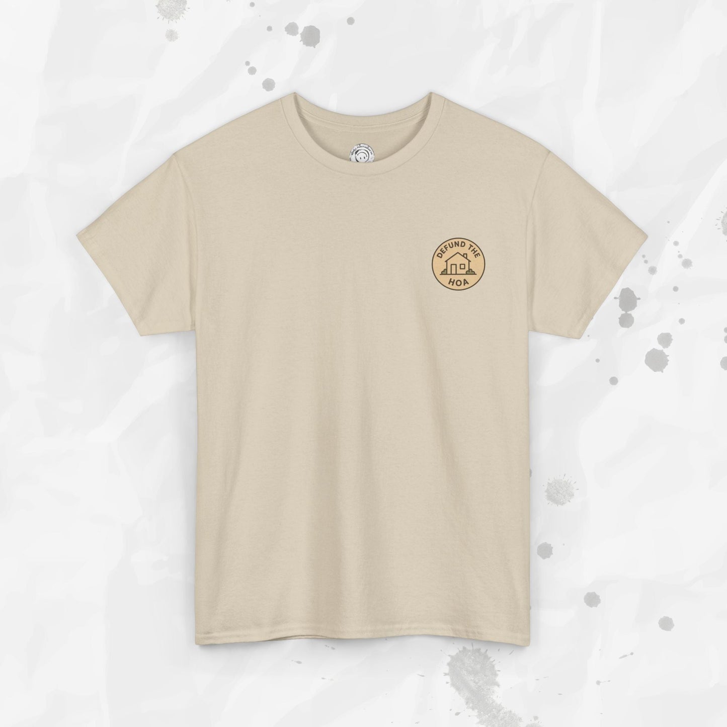 Defund the HOA – T-Shirt (Pocket Print)