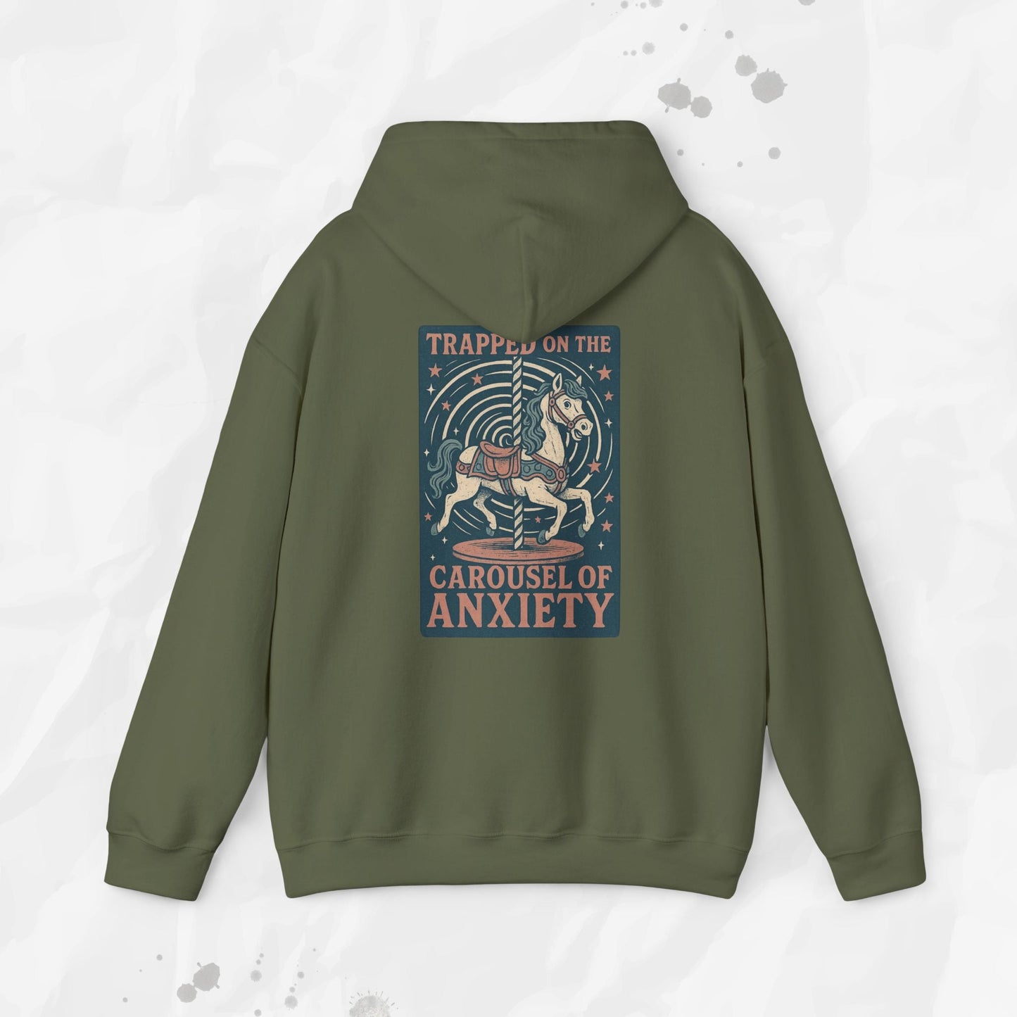 Trapped on the Carousel of Anxiety - Hoodie