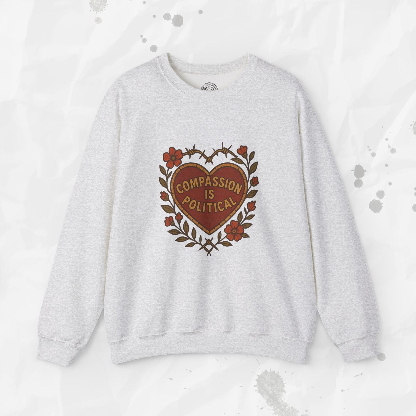 Compassion Is Political - Crewneck Sweatshirt