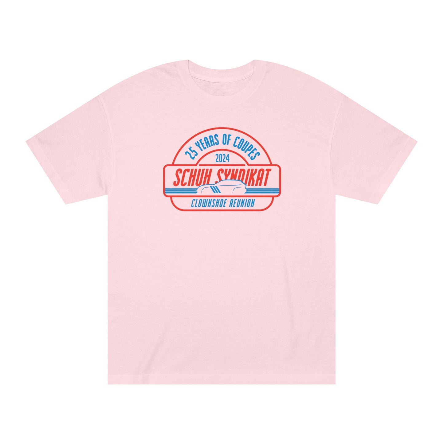 25 Years of Coupes - Schuh Syndikat Clownshoe Reunion Tee - Unisex American Apparel Classic T-Shirt